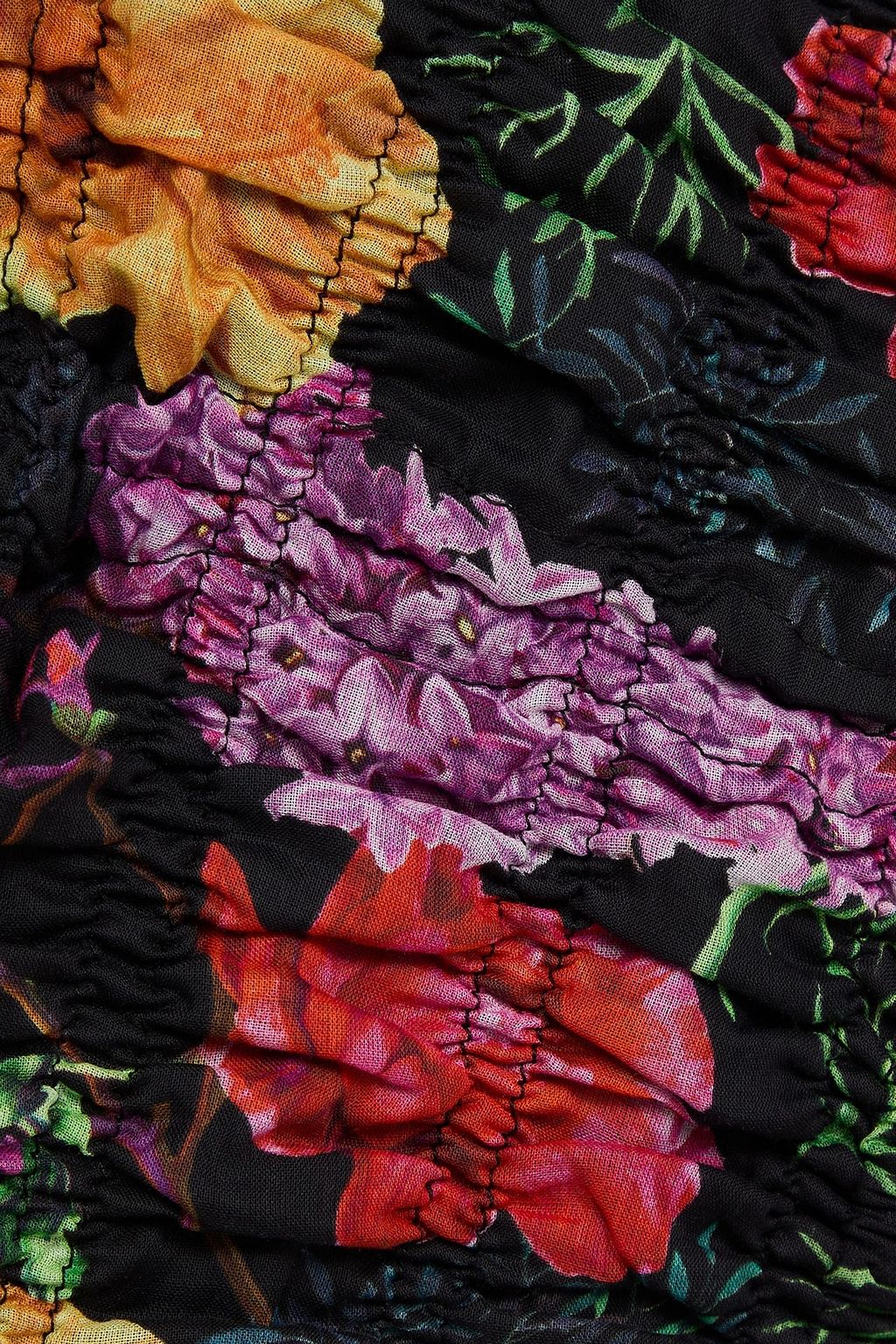 CHARO RUIZ IBIZA Leta cropped floral-print cotton-blend voile halterneck top