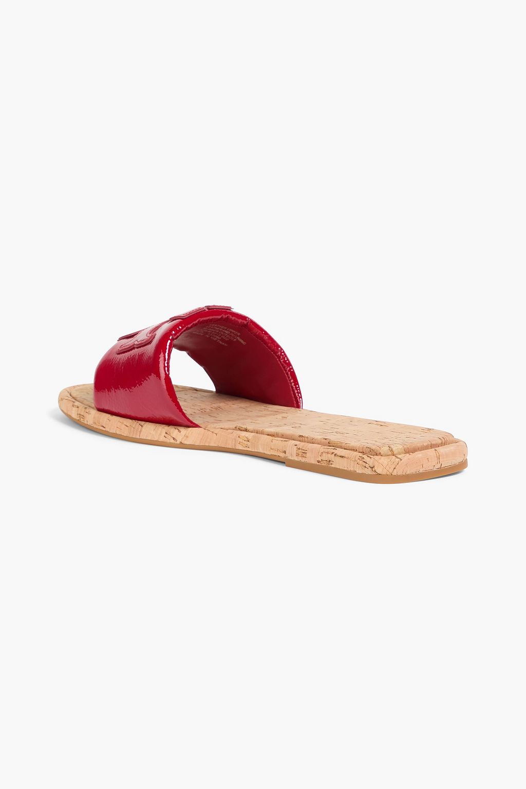 TORY BURCH Double T パテントレザー スライドサンダル
