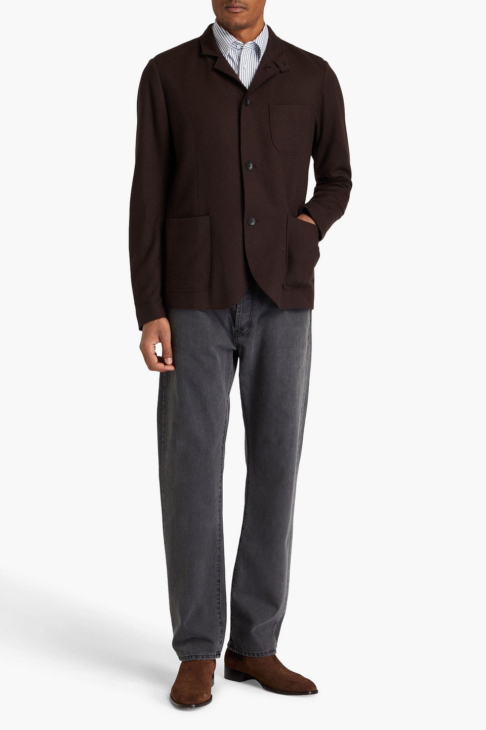 Rag & Bone Prospect Cardigan Aus Wolle In Dunkelbraun