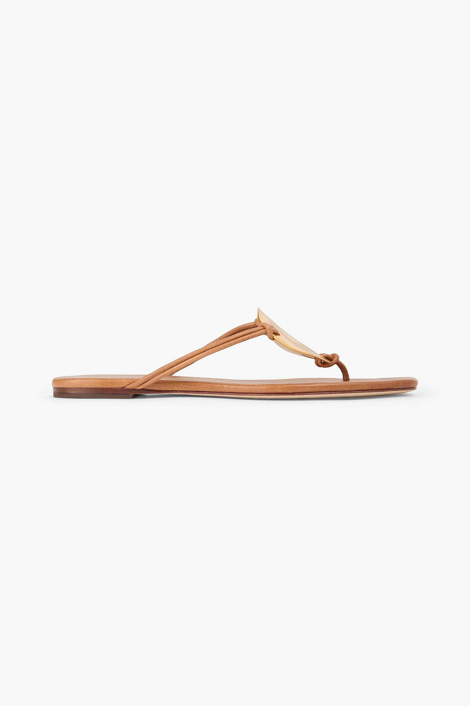 Tory Burch - Patos embellished leather sandals - Brown - US 5