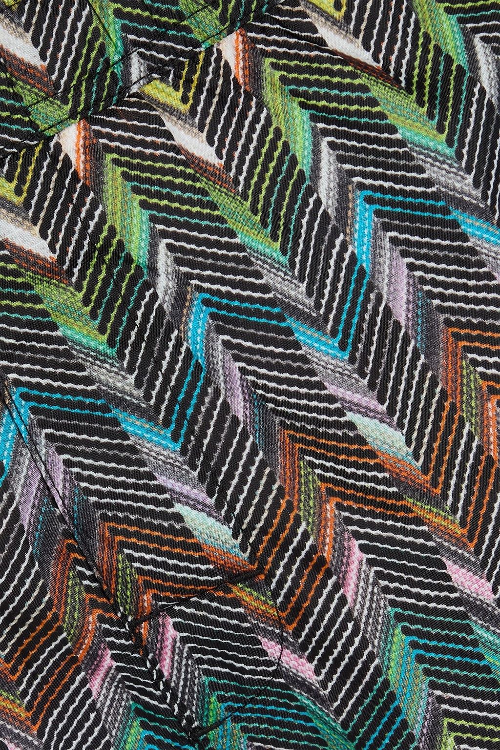 MISSONI 드레이프 장식 튤 & 저지 탑