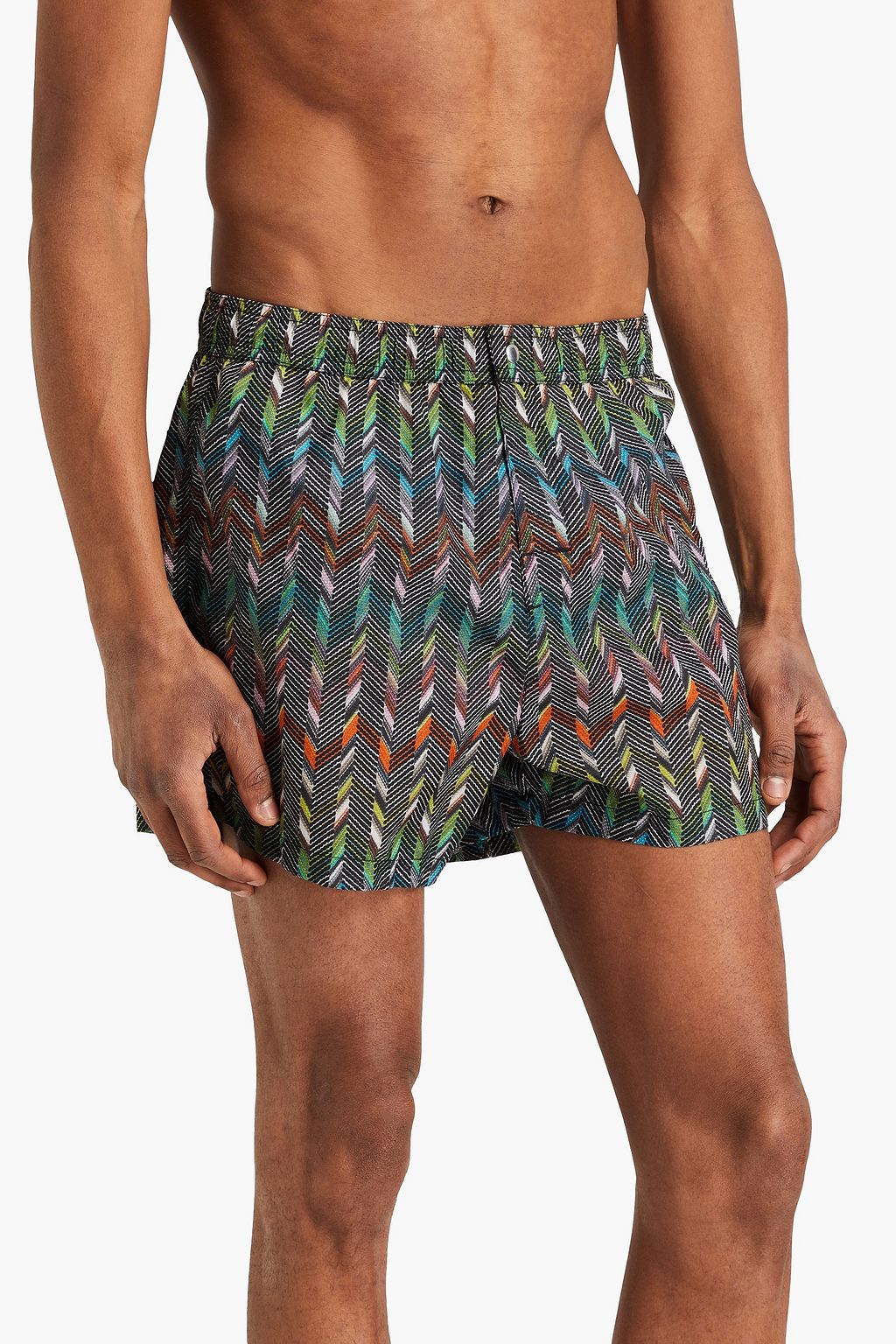 MISSONI 드레이프 장식 튤 & 저지 탑