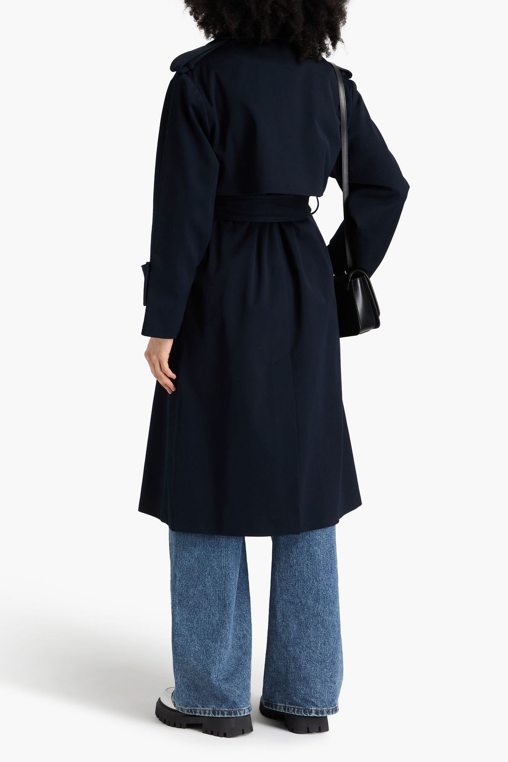 CLAUDIE PIERLOT معطف ترنش مصنوع من قطن التويل