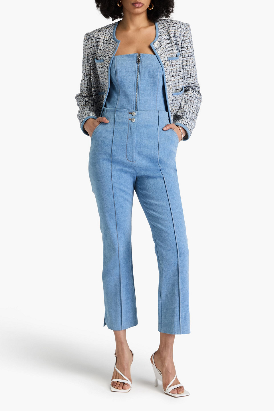  Veronica Beard - Kean Hoch Sitzende Bootcut-jeans - Blau - Us 2 