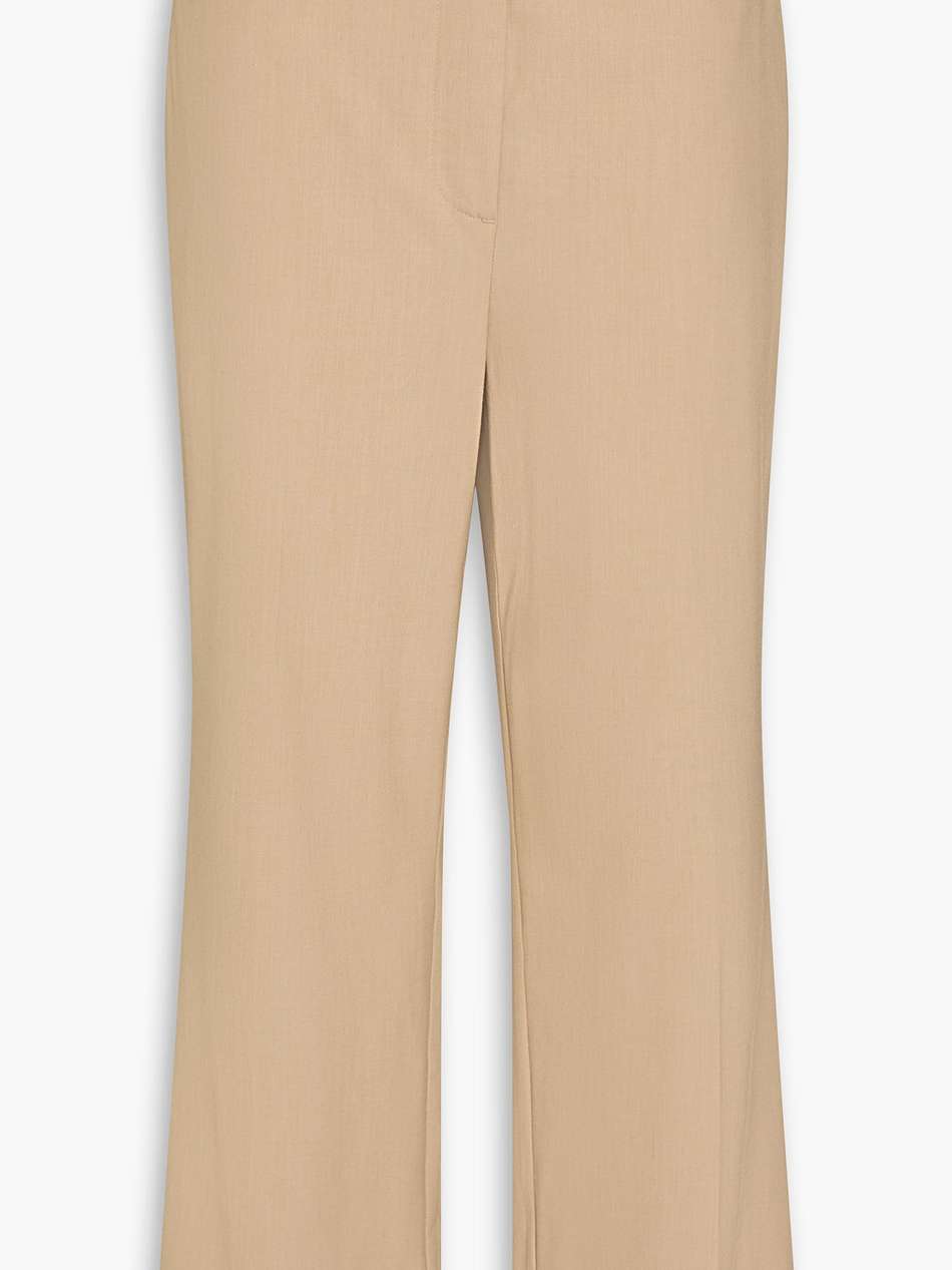 cropped woven straight-leg pants