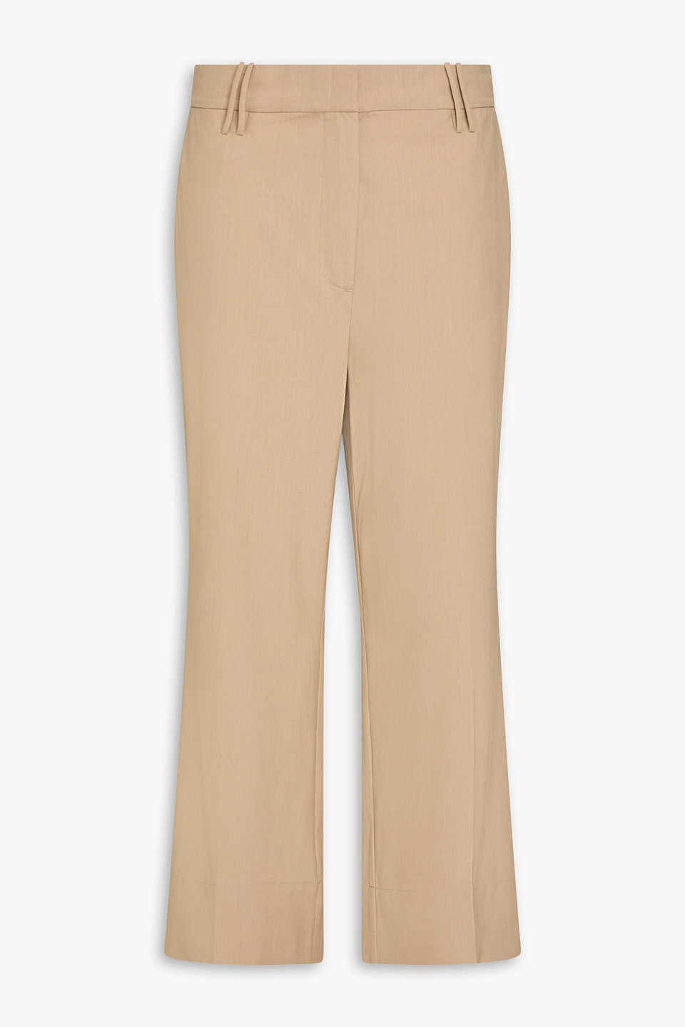 Cropped woven straight-leg pants