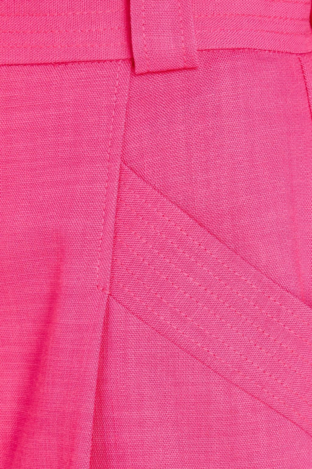 CLAUDIE PIERLOT شورت محبوك مزين بكسرات