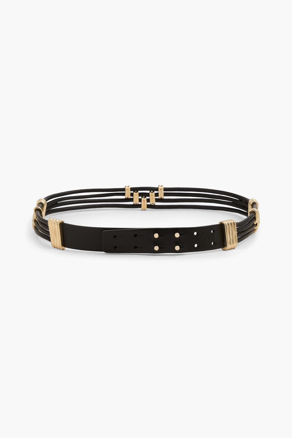 MAJE Embellished leather belt