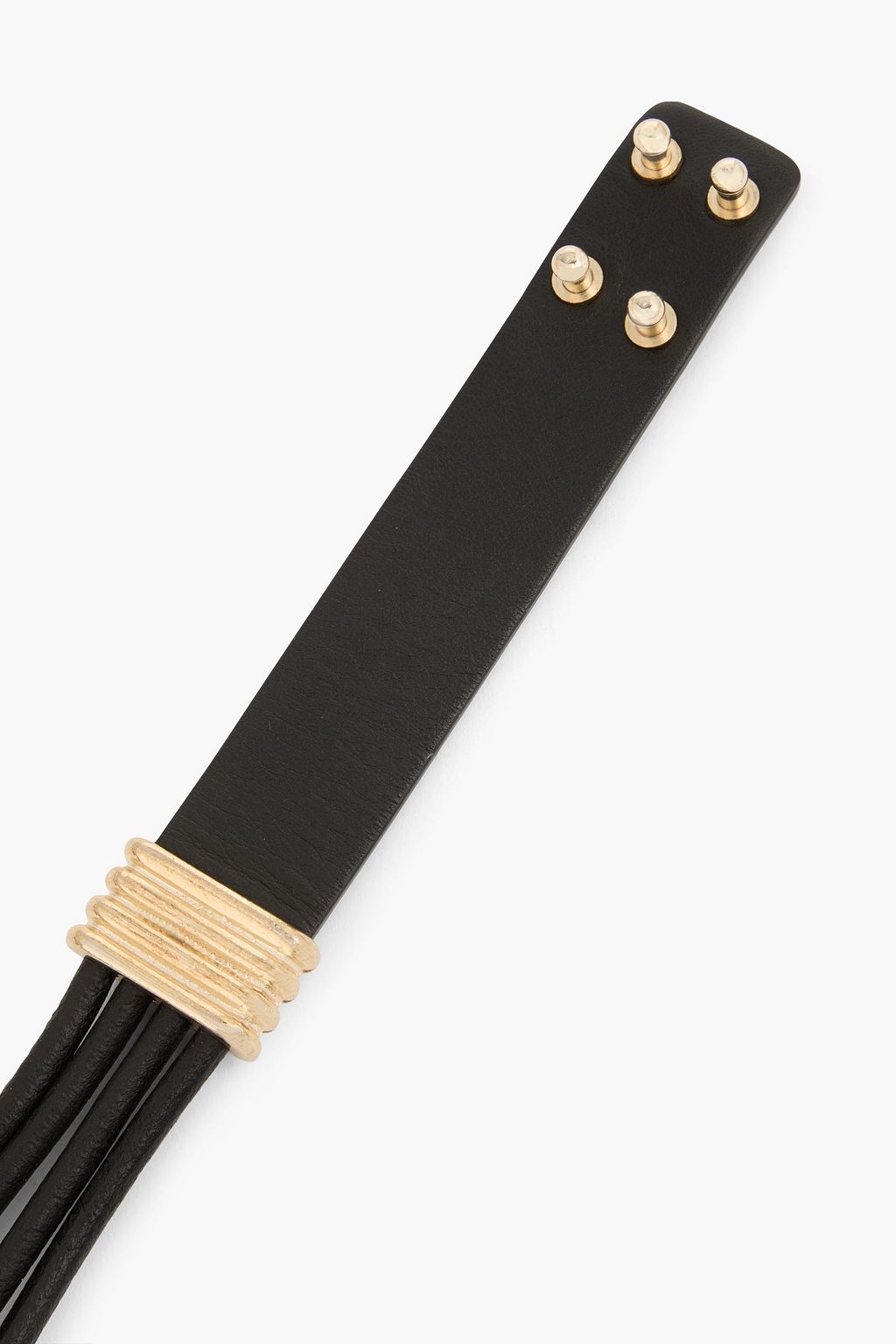 MAJE Embellished leather belt