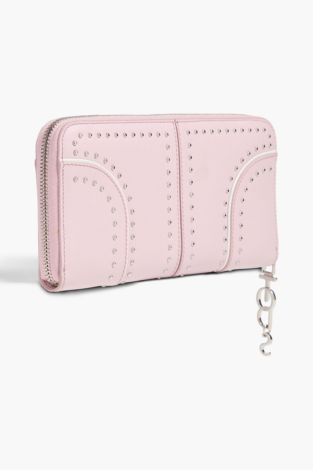 TOD'S محفظة طويلة من الجلد مزينة بدبابيس معدنية