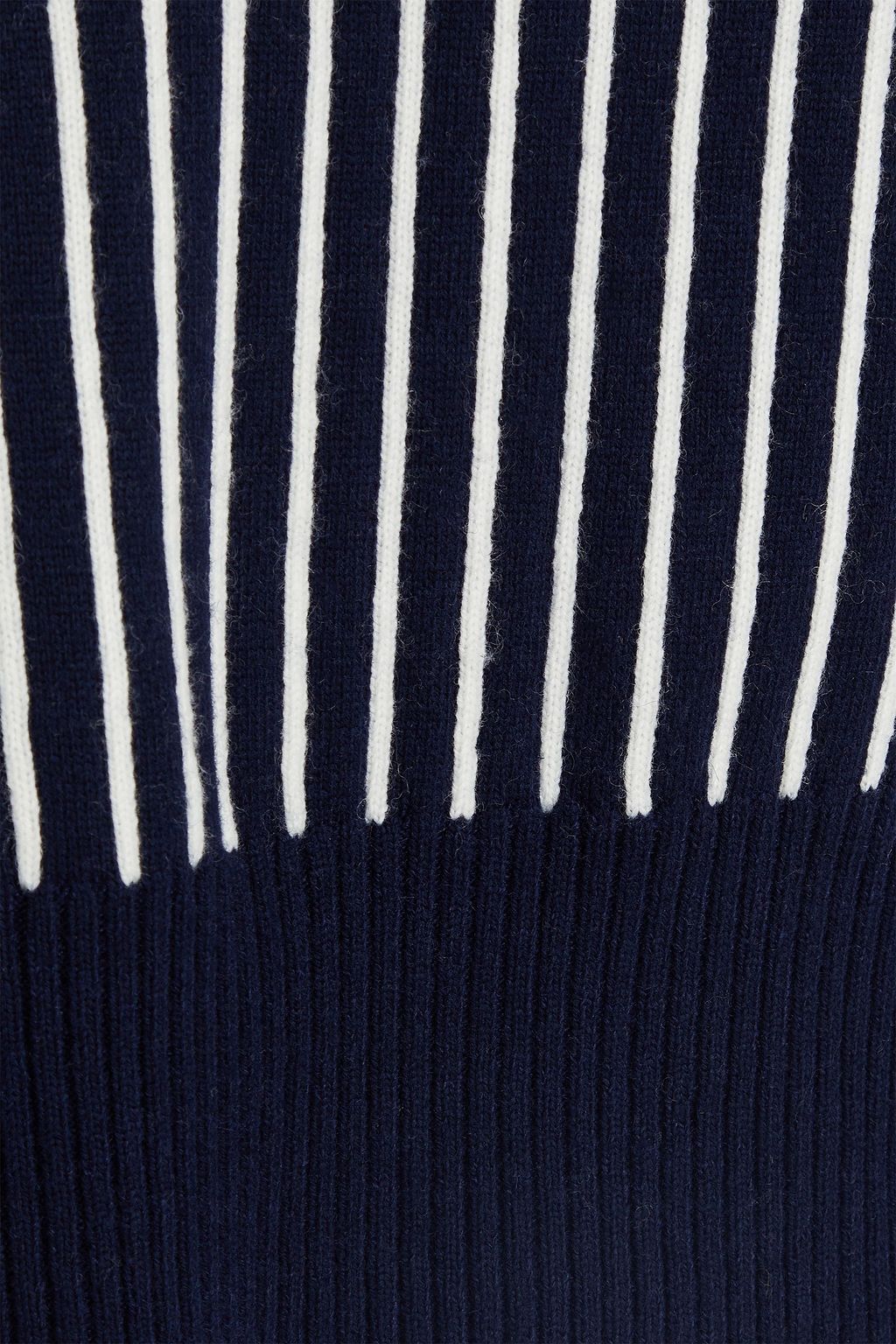 CLAUDIE PIERLOT فيست مصنوع من نسيج محبوك من الجاكار بتصميم مخطط