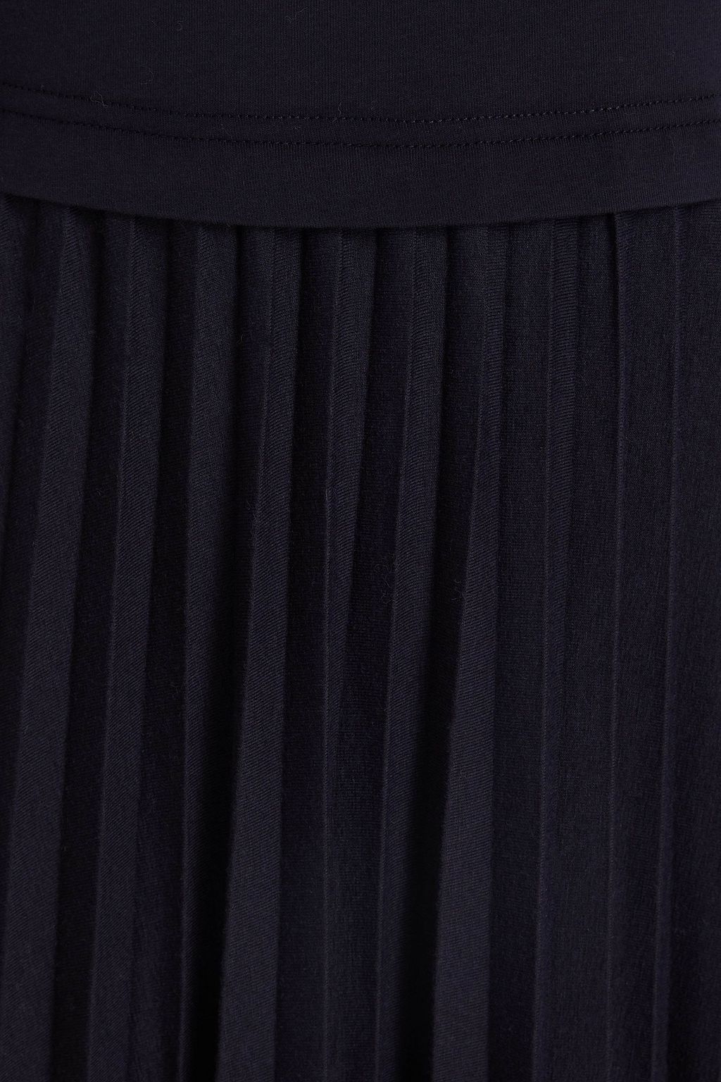 CLAUDIE PIERLOT فستان متوسط الطول من الجيرسي المصنوع من مزيج من القطن مزين بكسرات