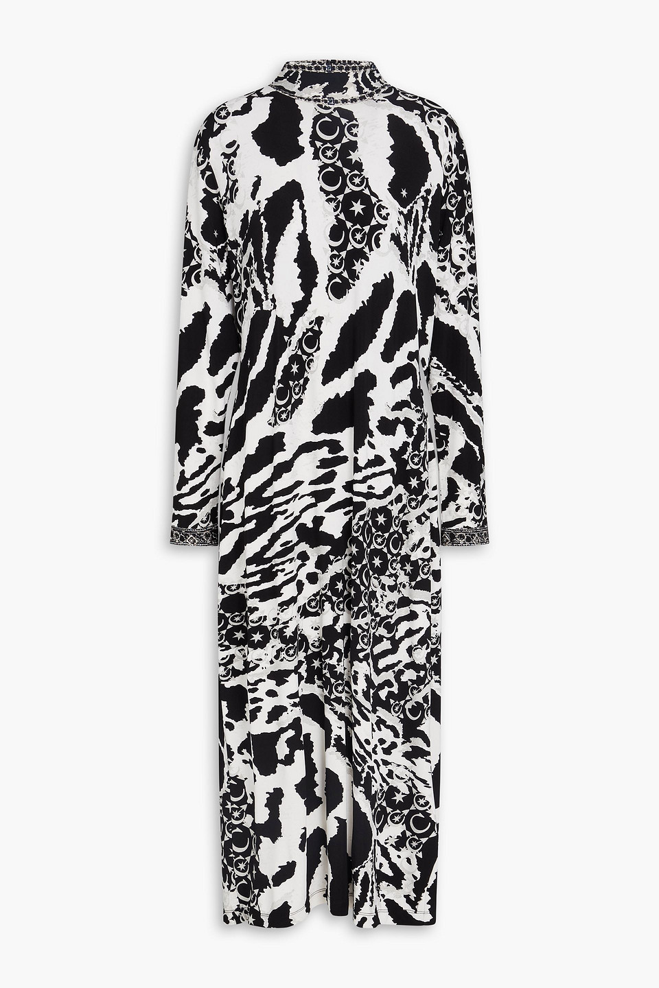 Camilla Embellished Printed Stretch-jersey Midi Dress In Animal Print