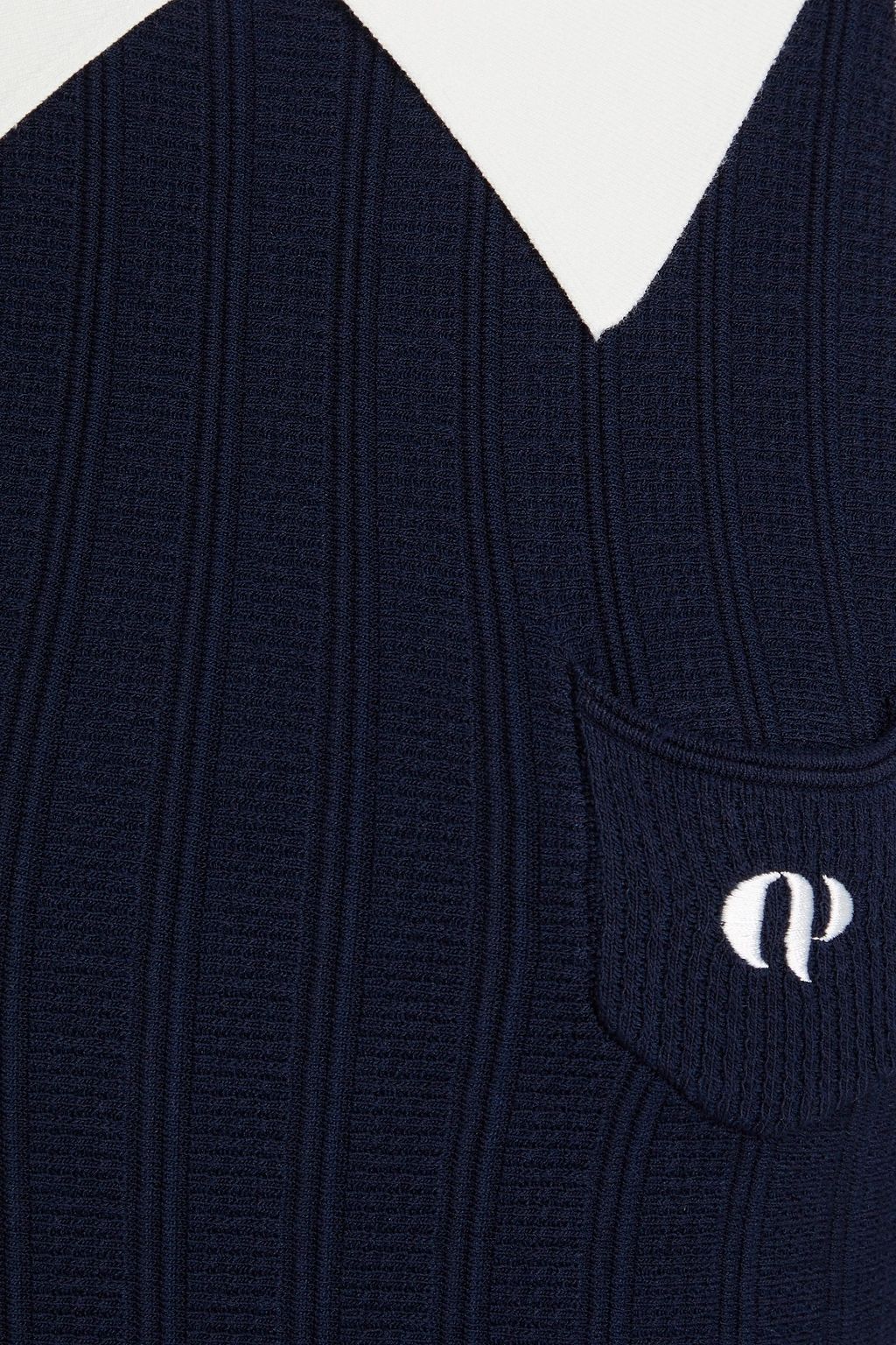 CLAUDIE PIERLOT فستان قصير بأسلوب القميص محبوك من نسيج مطاط