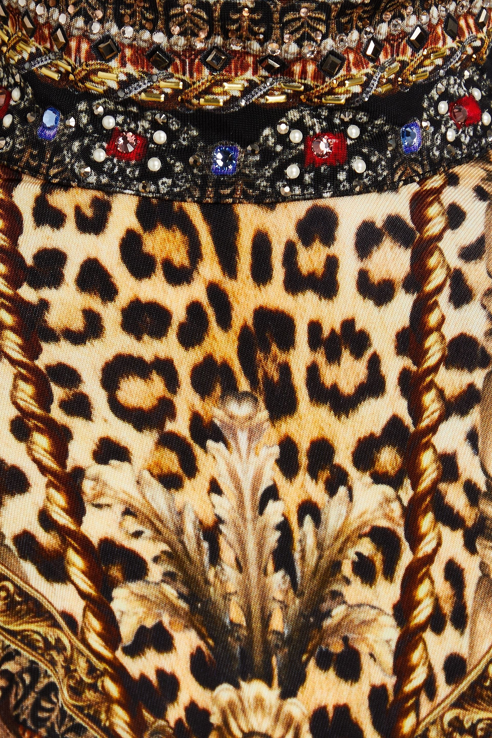 Camilla Crystal-embellished Leopard-print Stretch-jersey Midi Dress In Animal Print