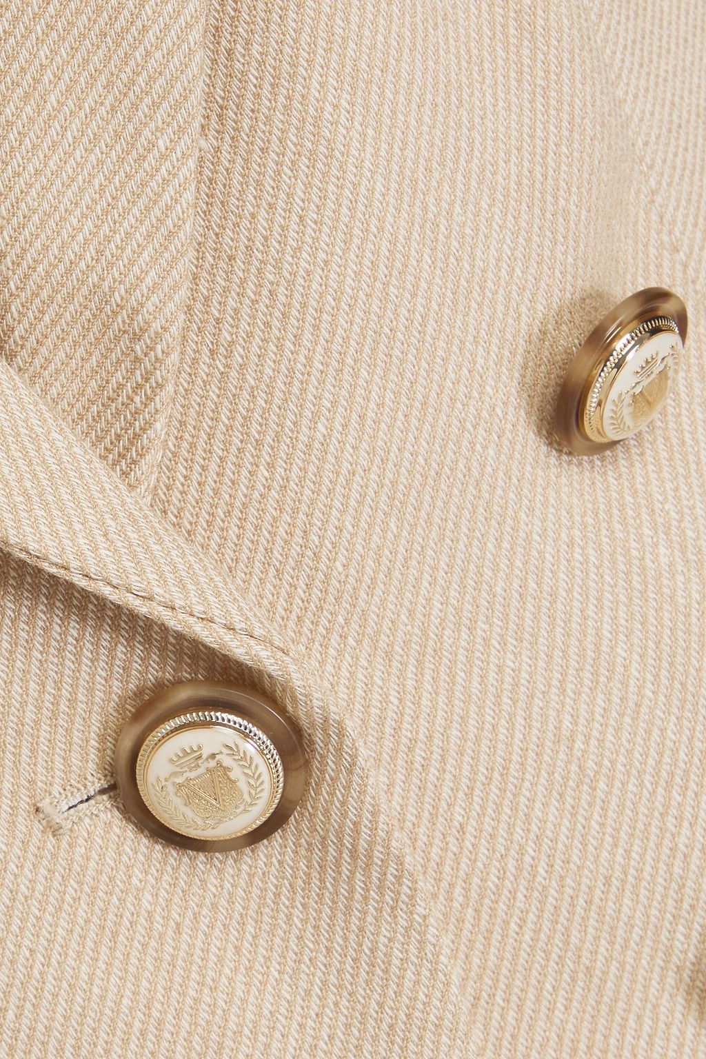 VERONICA BEARD Diego Dickey double-breasted linen-blend twill blazer
