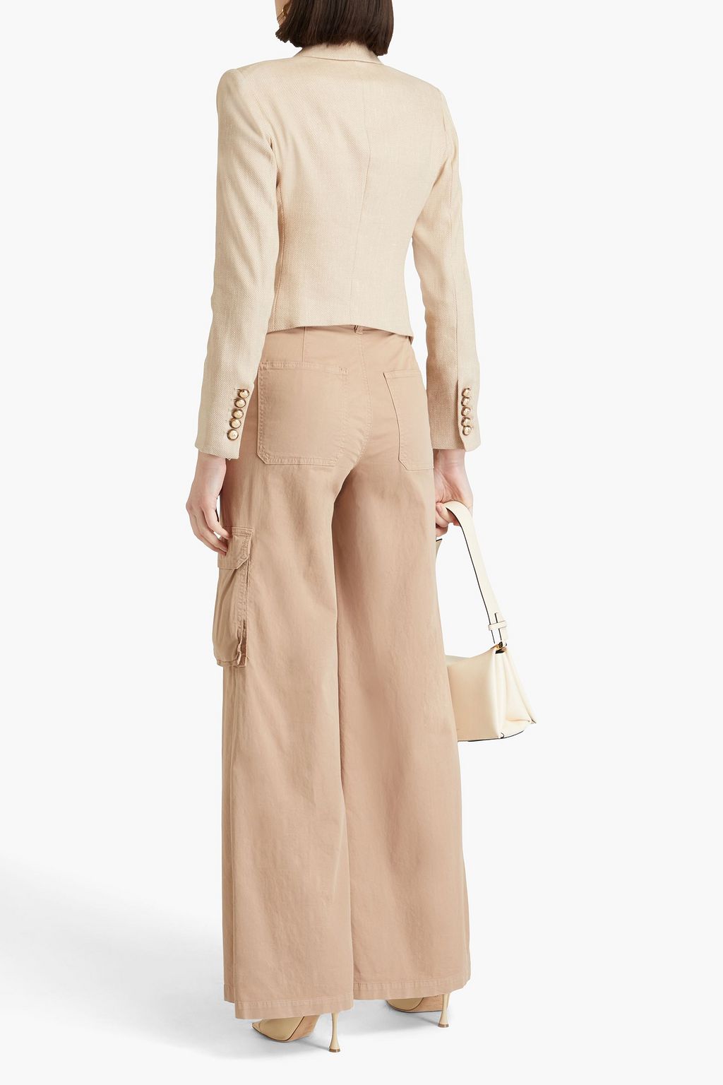 VERONICA BEARD Diego Dickey double-breasted linen-blend twill blazer