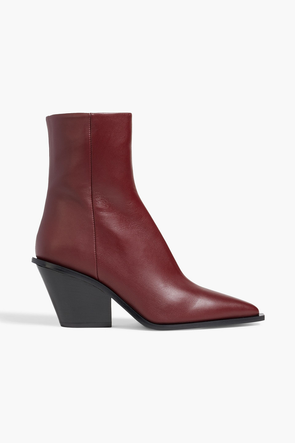 A.emery Odin Leather Ankle Boots In Merlot