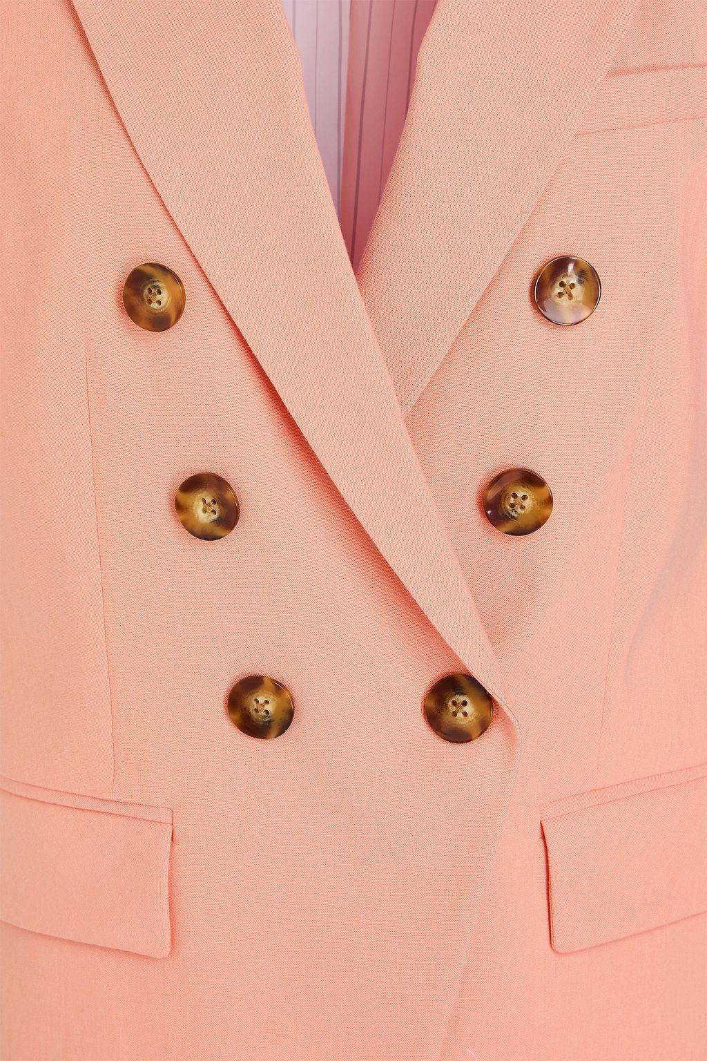 VERONICA BEARD Atwood double-breasted linen-blend blazer