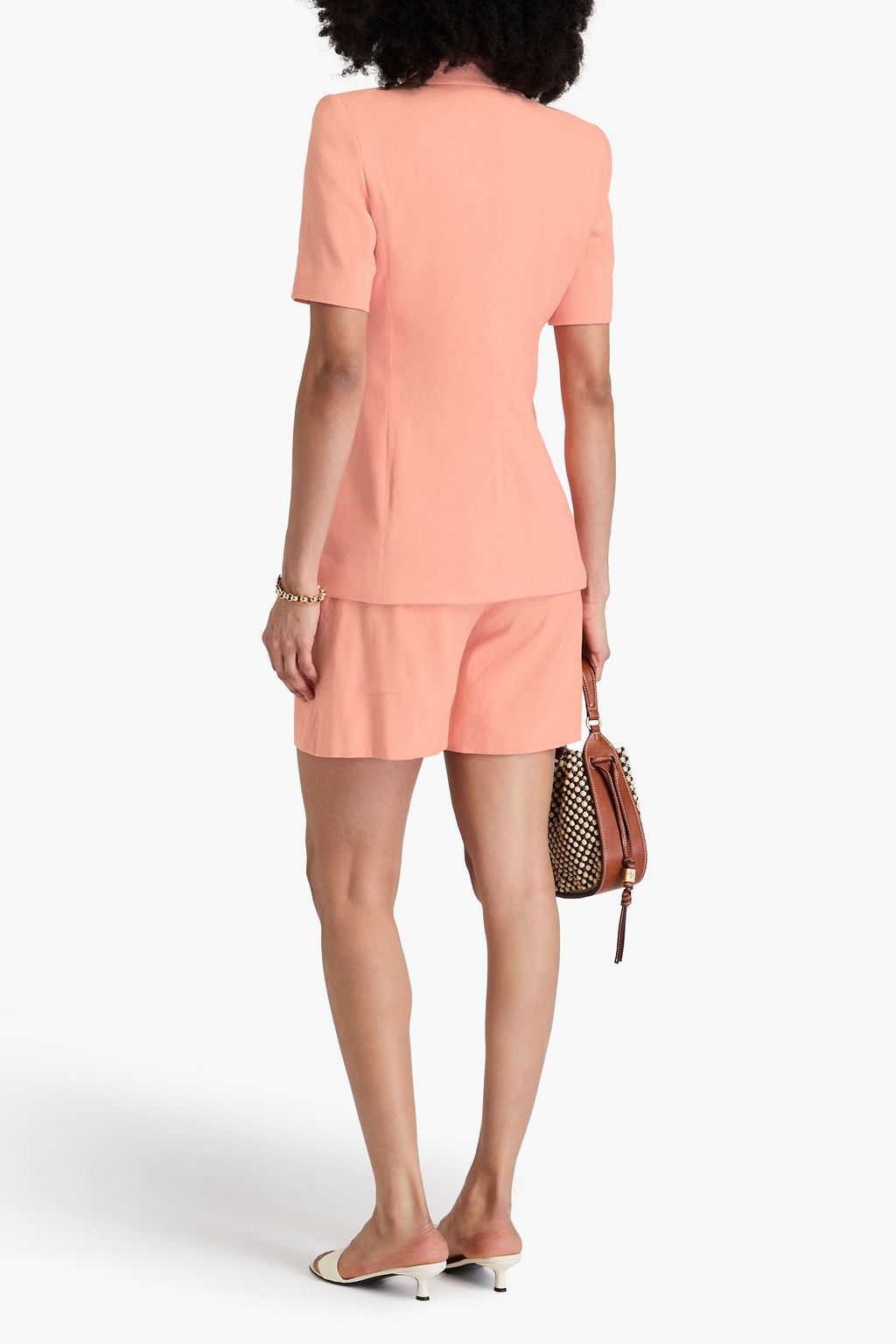 VERONICA BEARD Atwood double-breasted linen-blend blazer