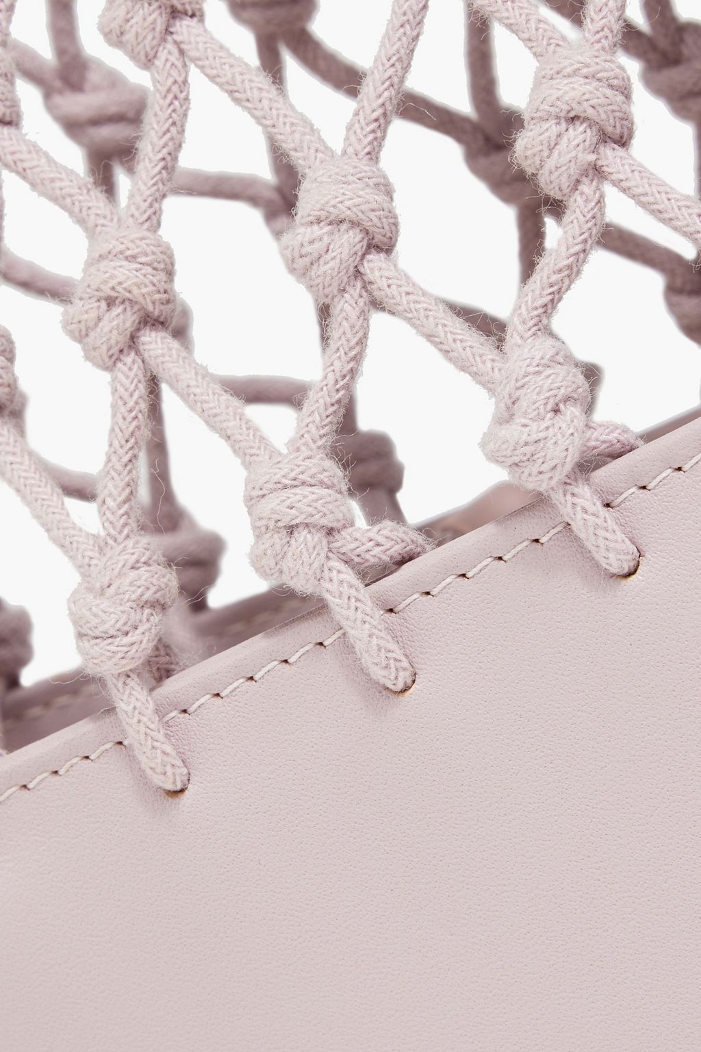 ZIMMERMANN Macramé and leather tote