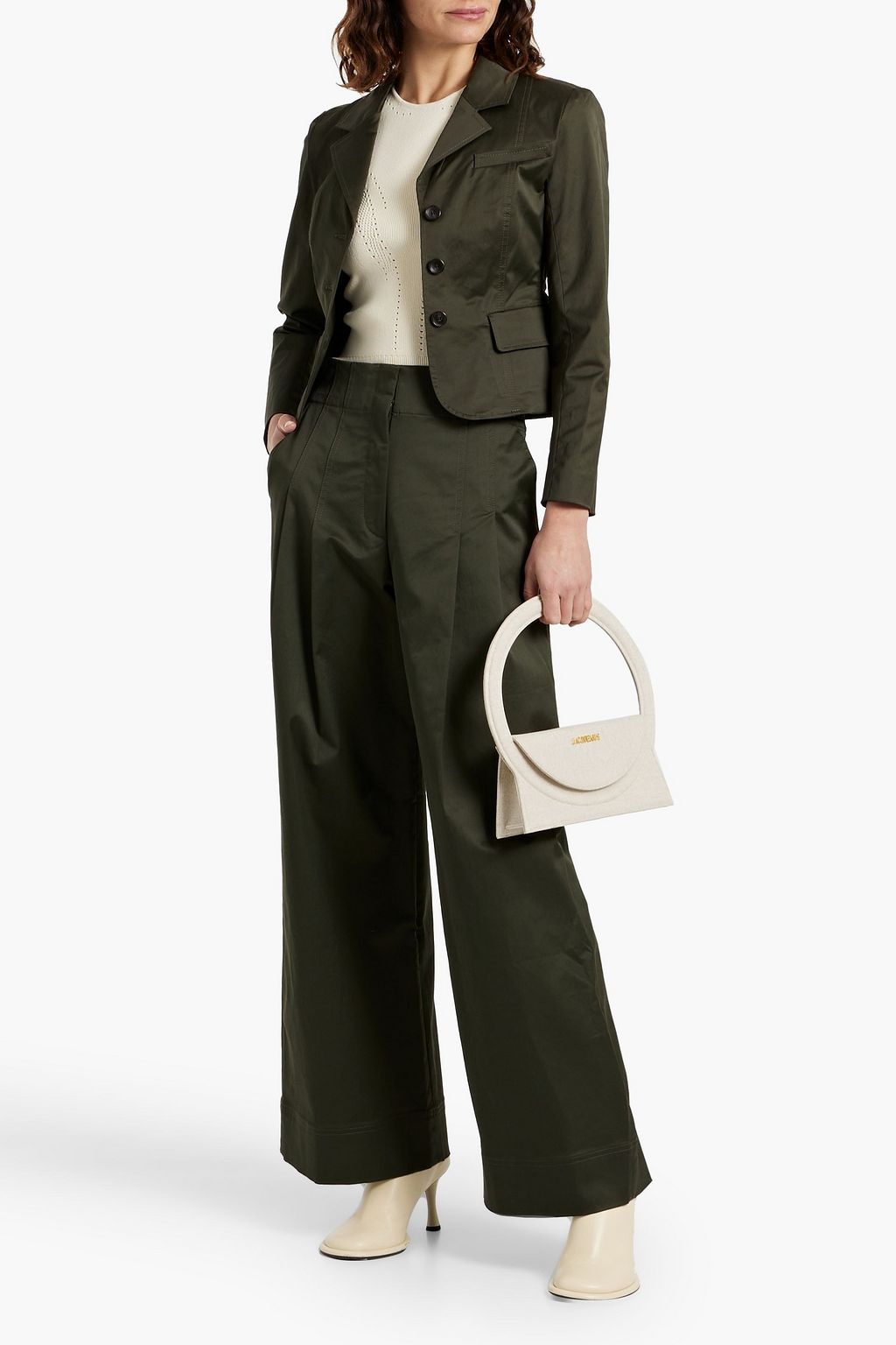 A.L.C. Fallon cotton-blend sateen blazer
