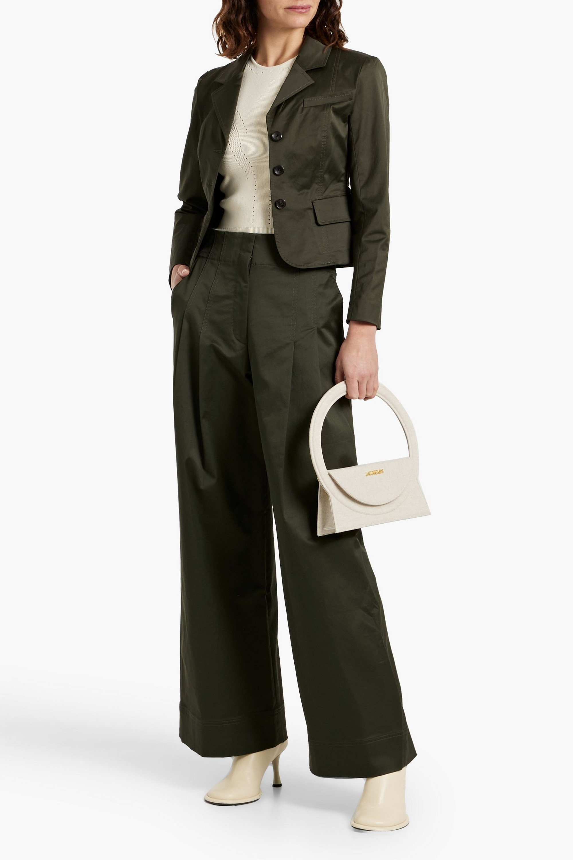 A.L.C. Fallon cotton-blend sateen blazer