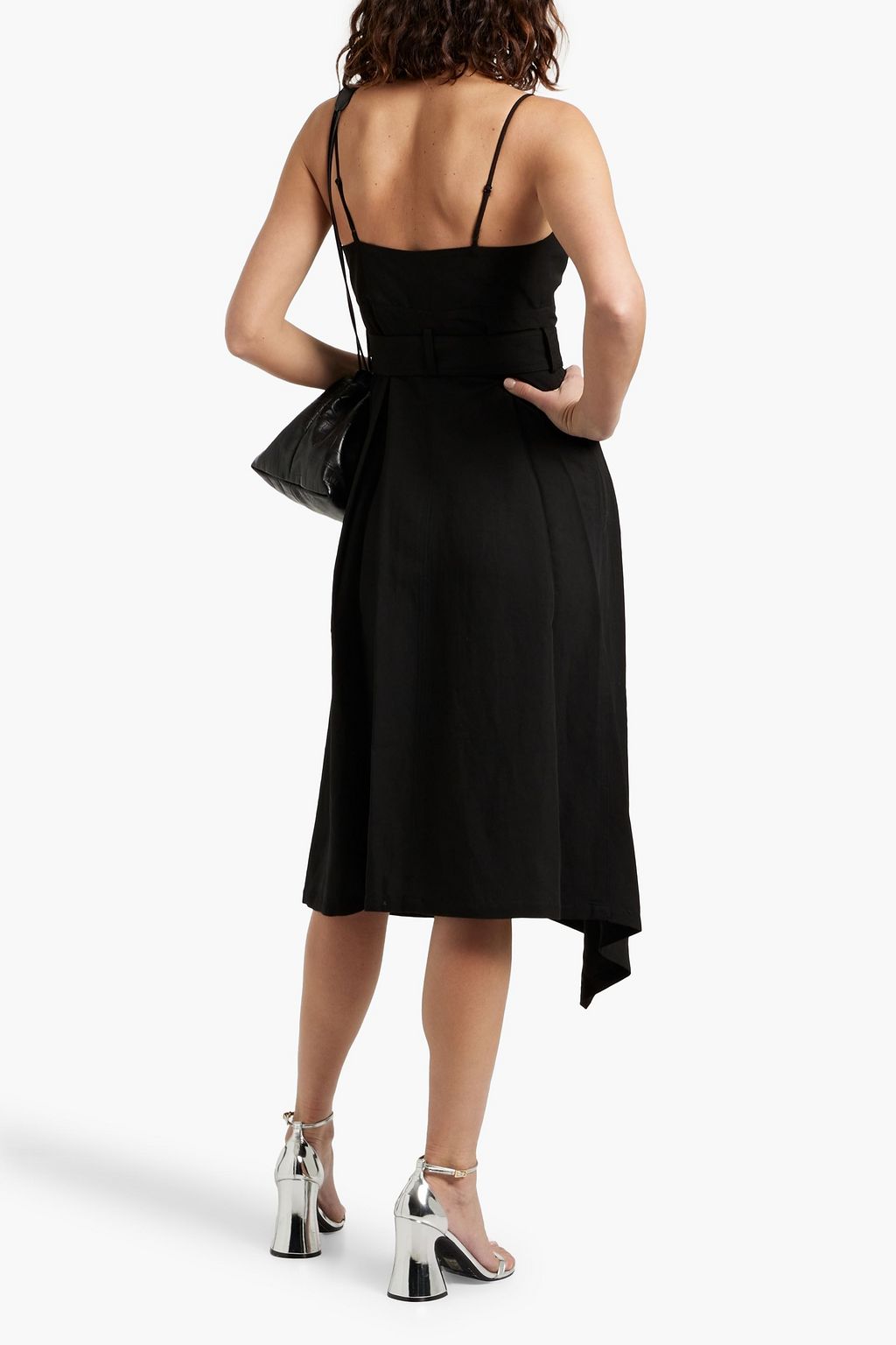 A.L.C. Jacquelyn wrap-effect woven midi dress