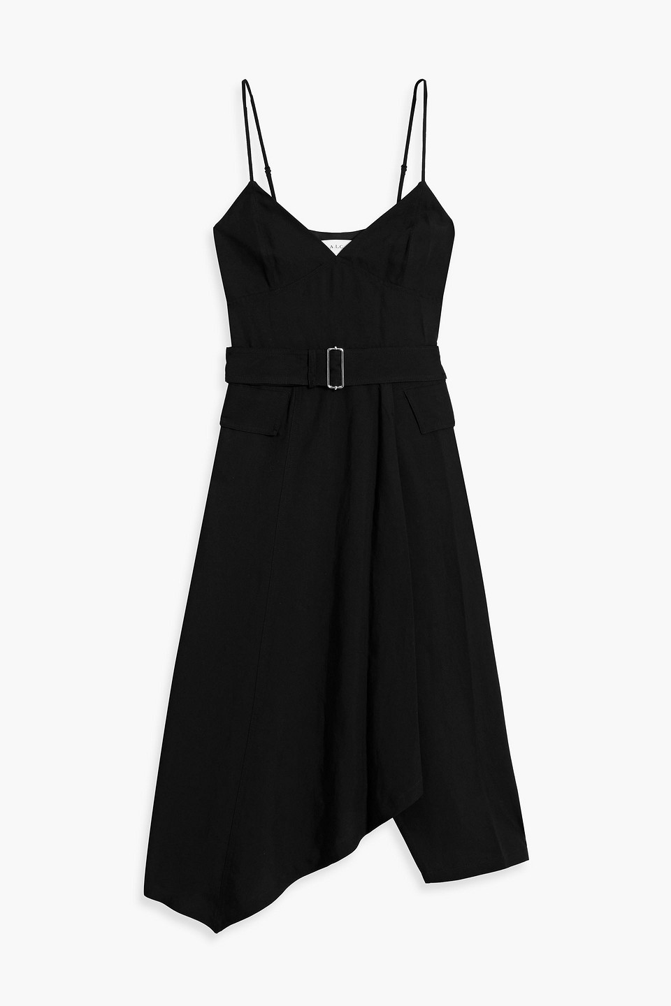 Jacquelyn wrap-effect woven midi dress