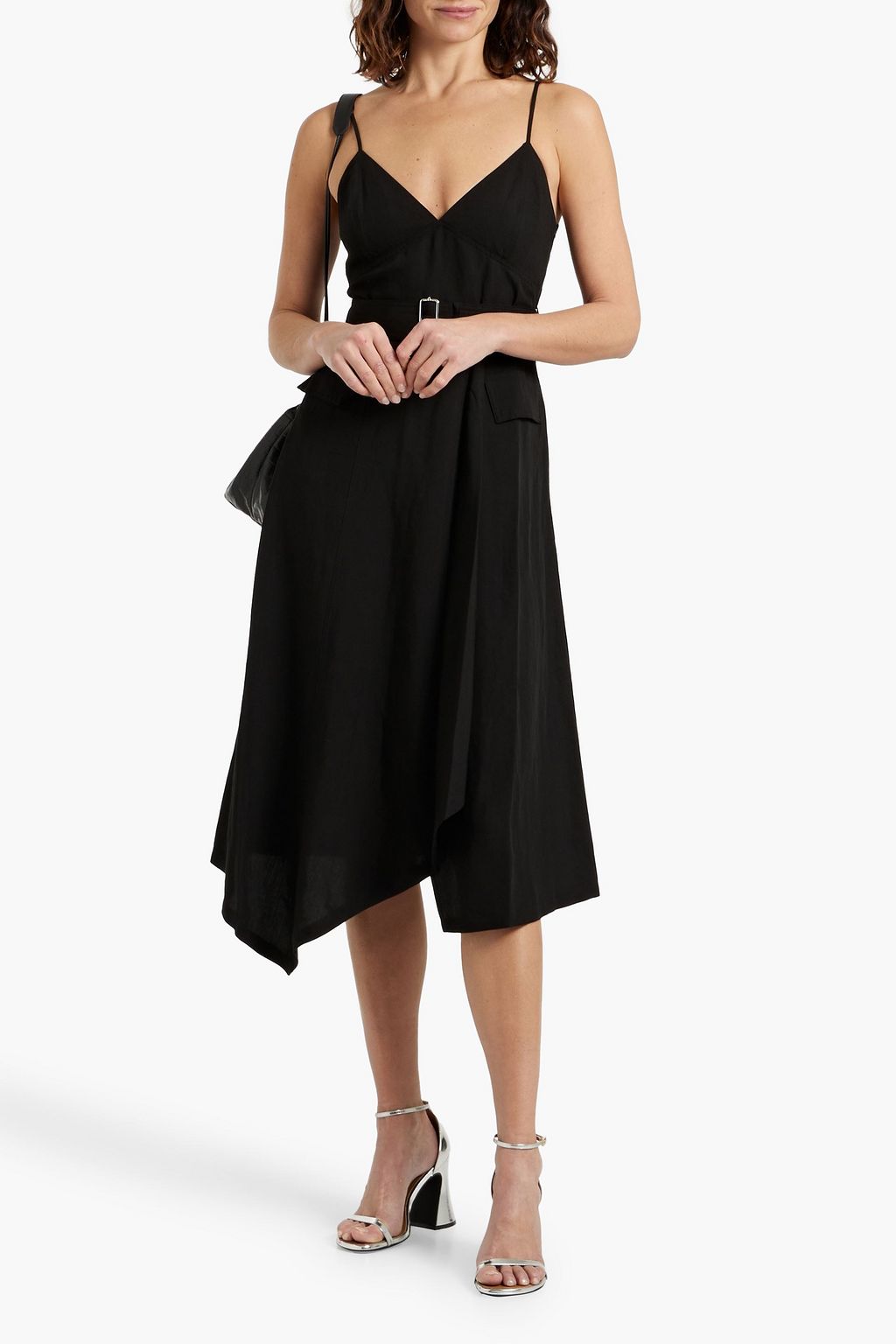 A.L.C. Jacquelyn wrap-effect woven midi dress