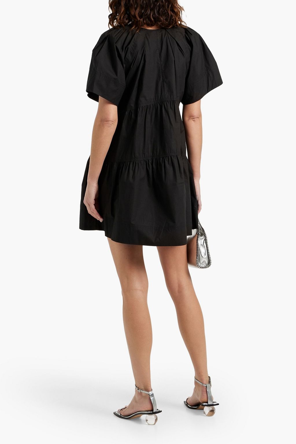 A.L.C. Camila tiered cotton-poplin mini dress