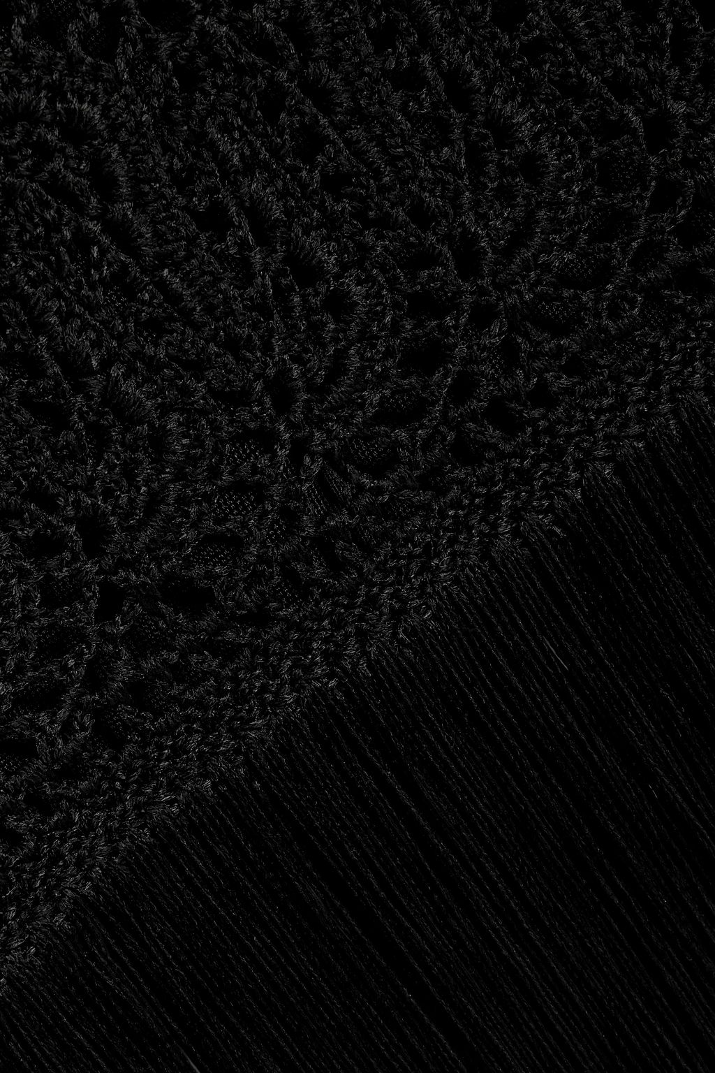A.L.C. Valerie fringed crochet midi dress
