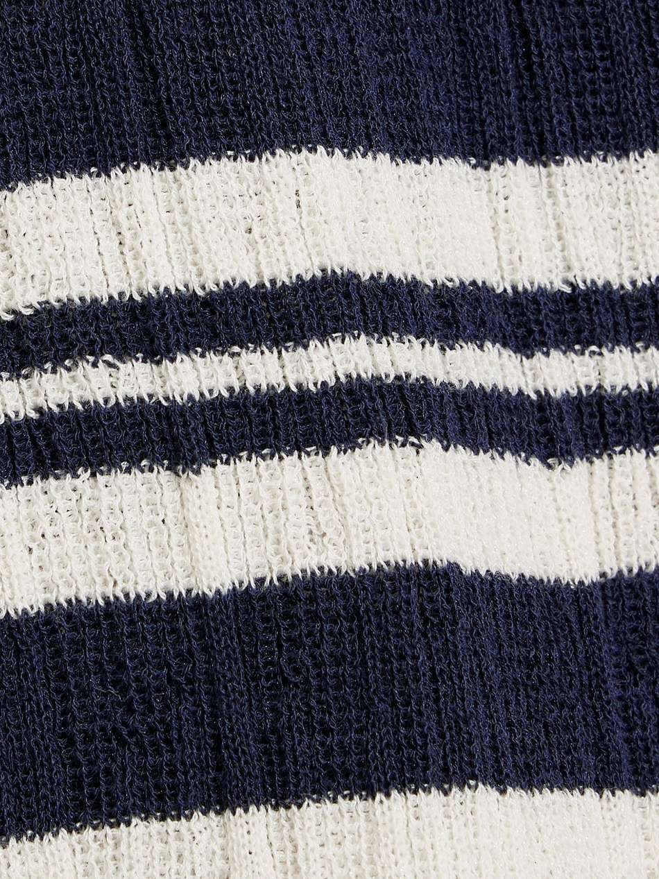iris striped ribbed cotton-blend tank