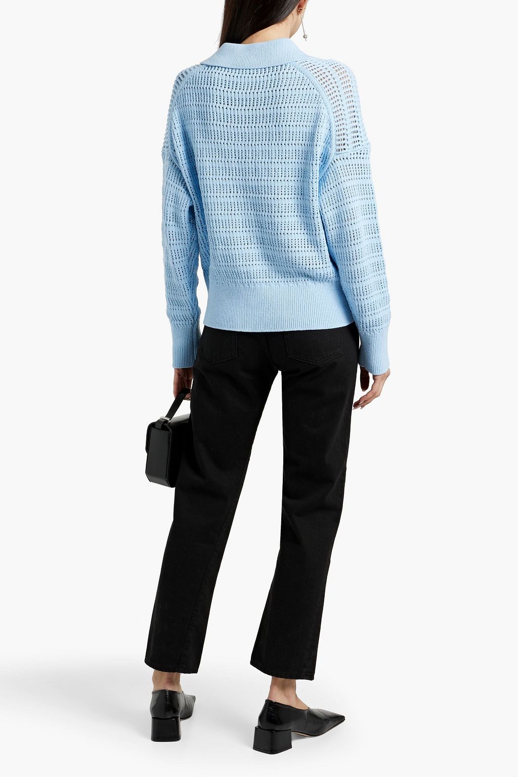 A.L.C. Kingsley open-knit cotton-blend cardigan