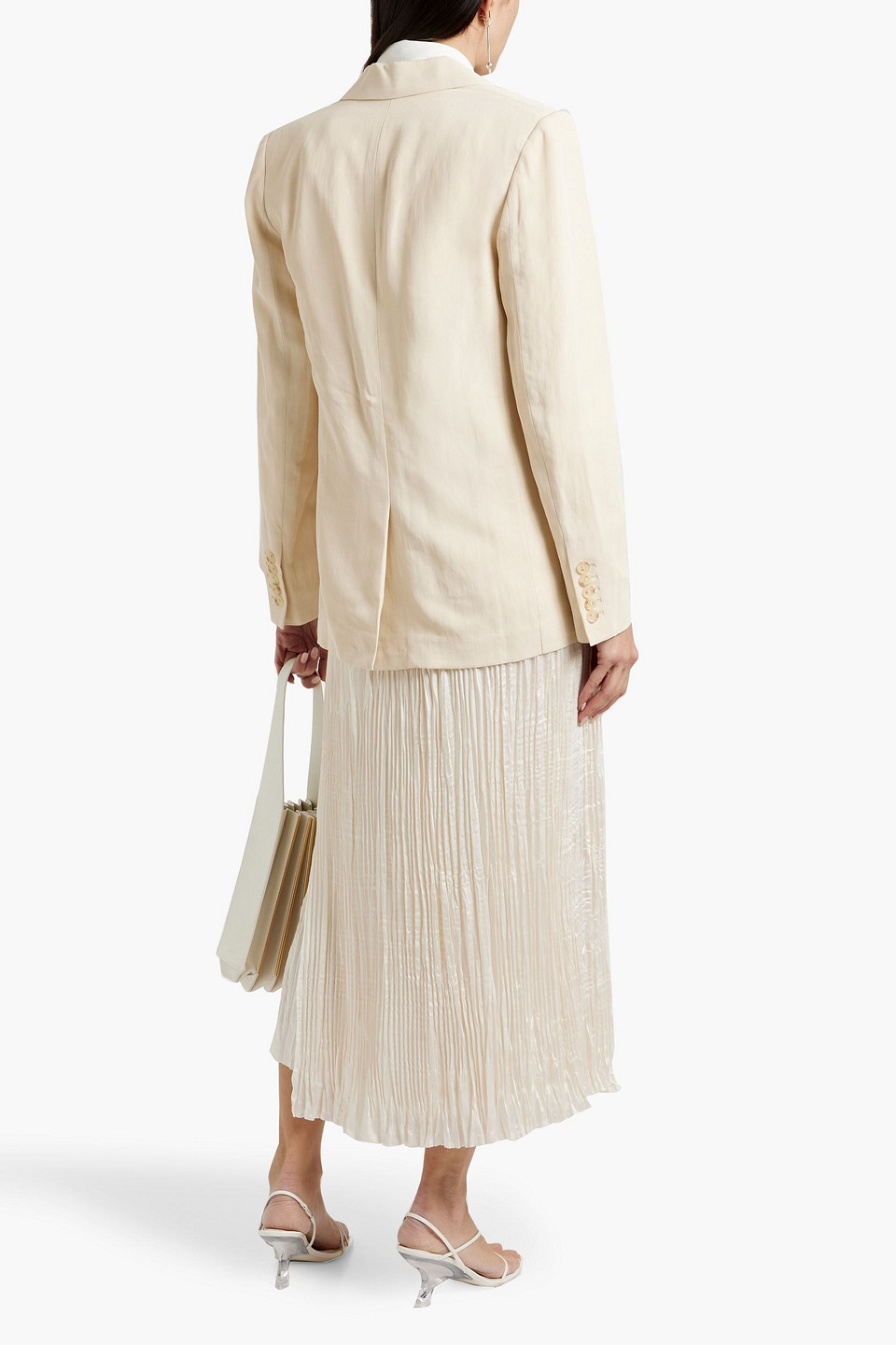 Shop A.l.c Arlo Ii Twill Blazer In Ecru