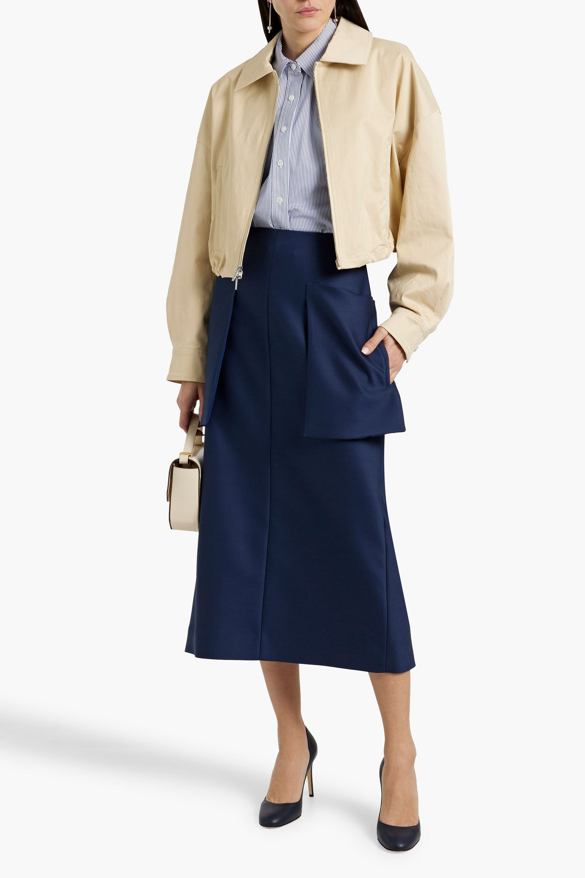 A.L.C. Harry cropped cotton-blend jacket