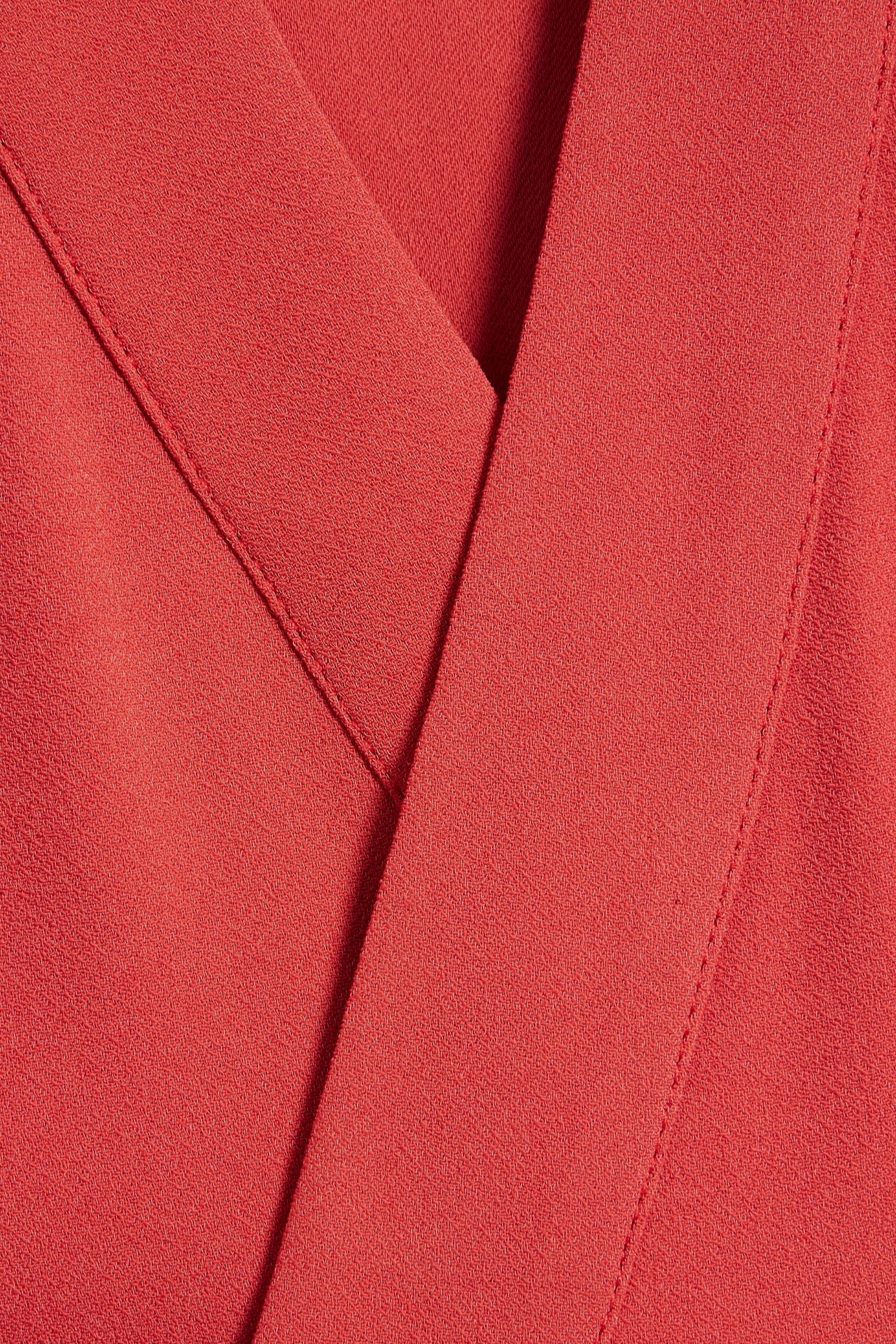 Another Tomorrow Cutout crepe midi wrap dress thumbnail