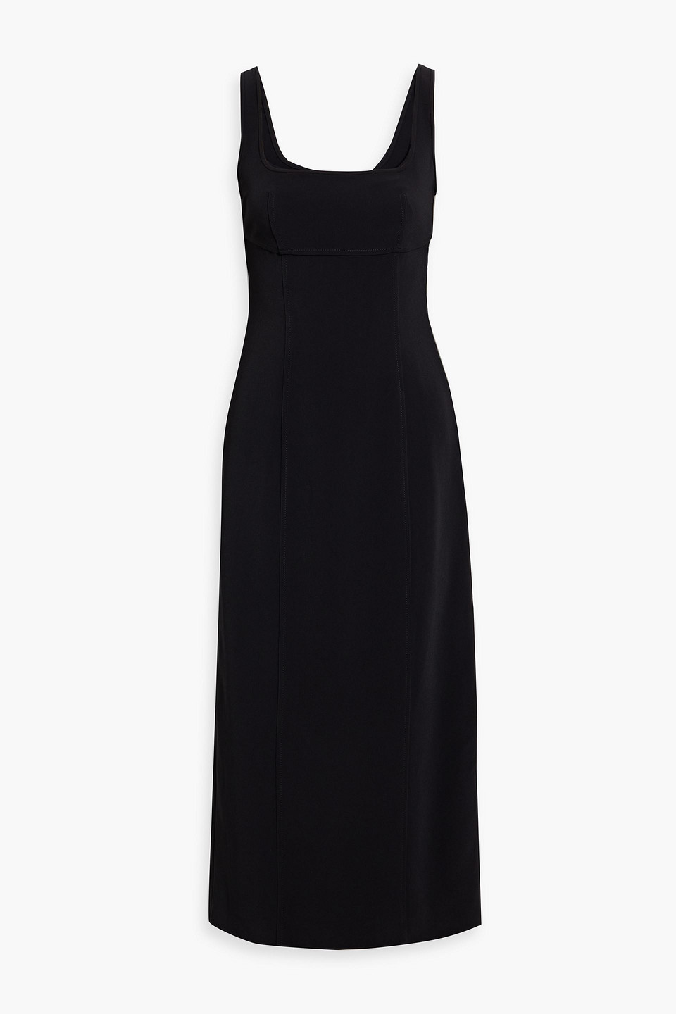 Tie-back cady midi dress