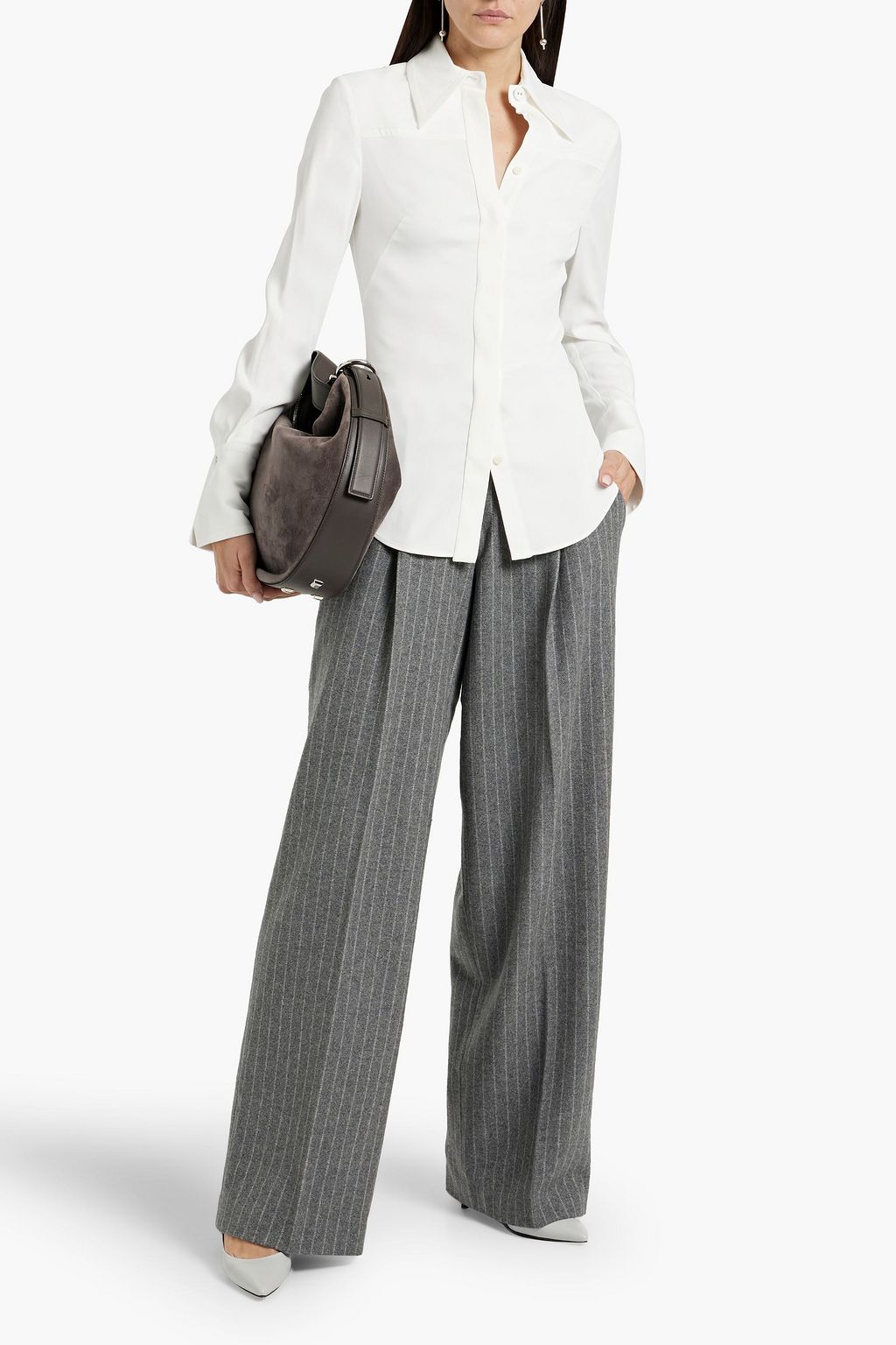 ANOTHER TOMORROW Crepe shirt