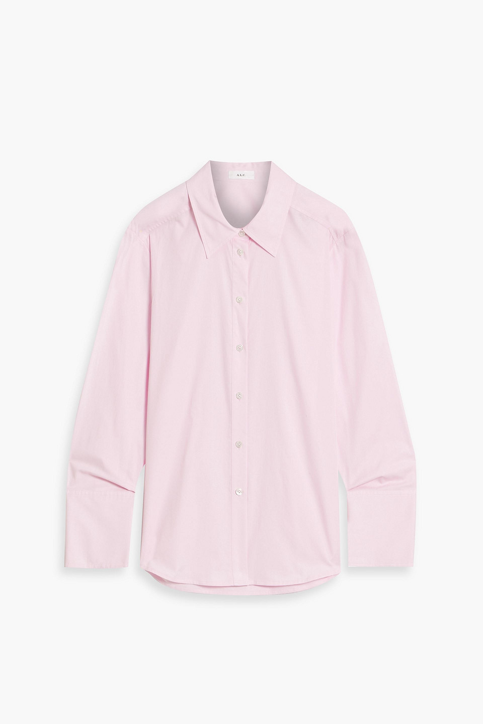 A.l.c Aiden Cotton-poplin Shirt In Baby Pink