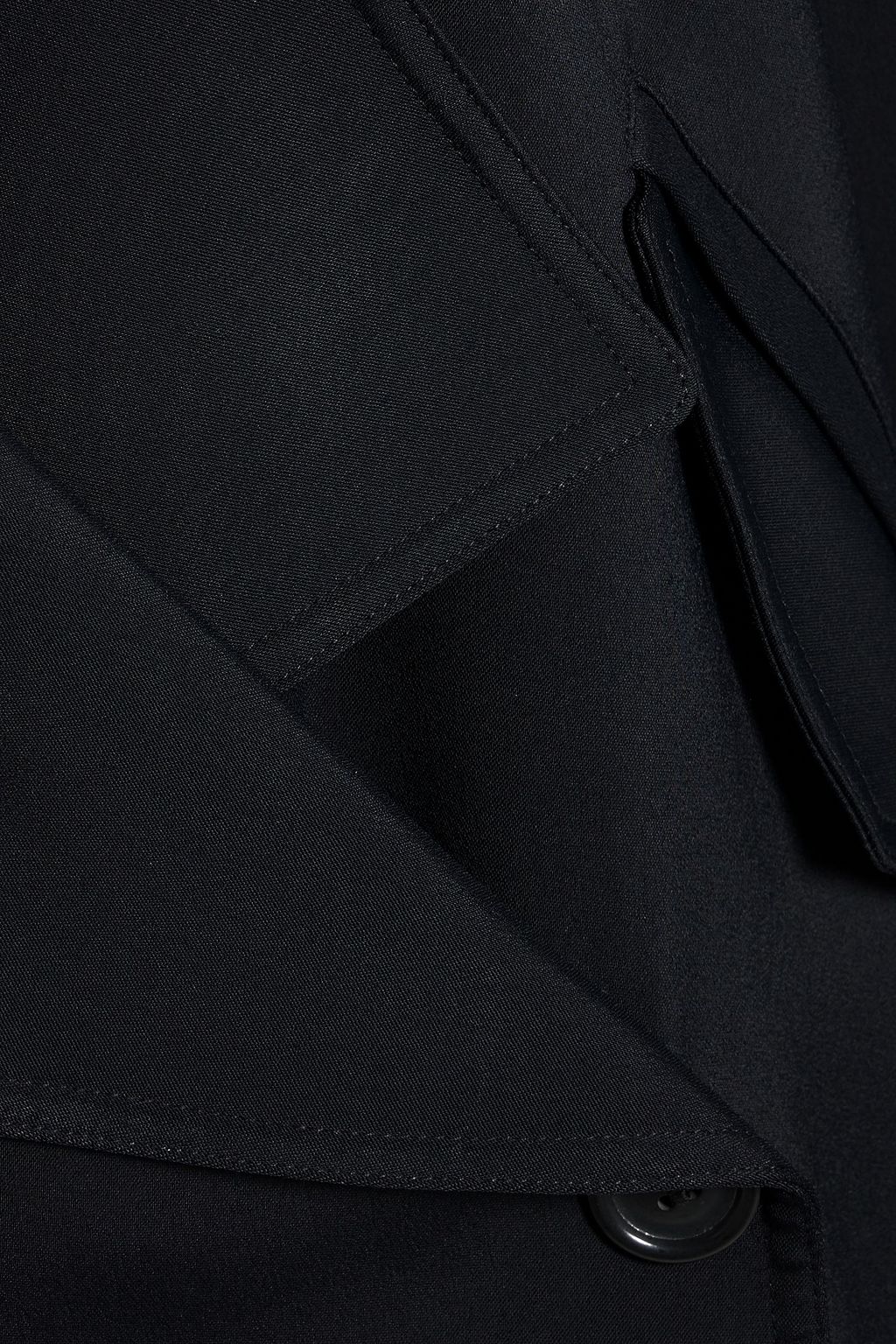 ANOTHER TOMORROW Double-breasted crepe jacket