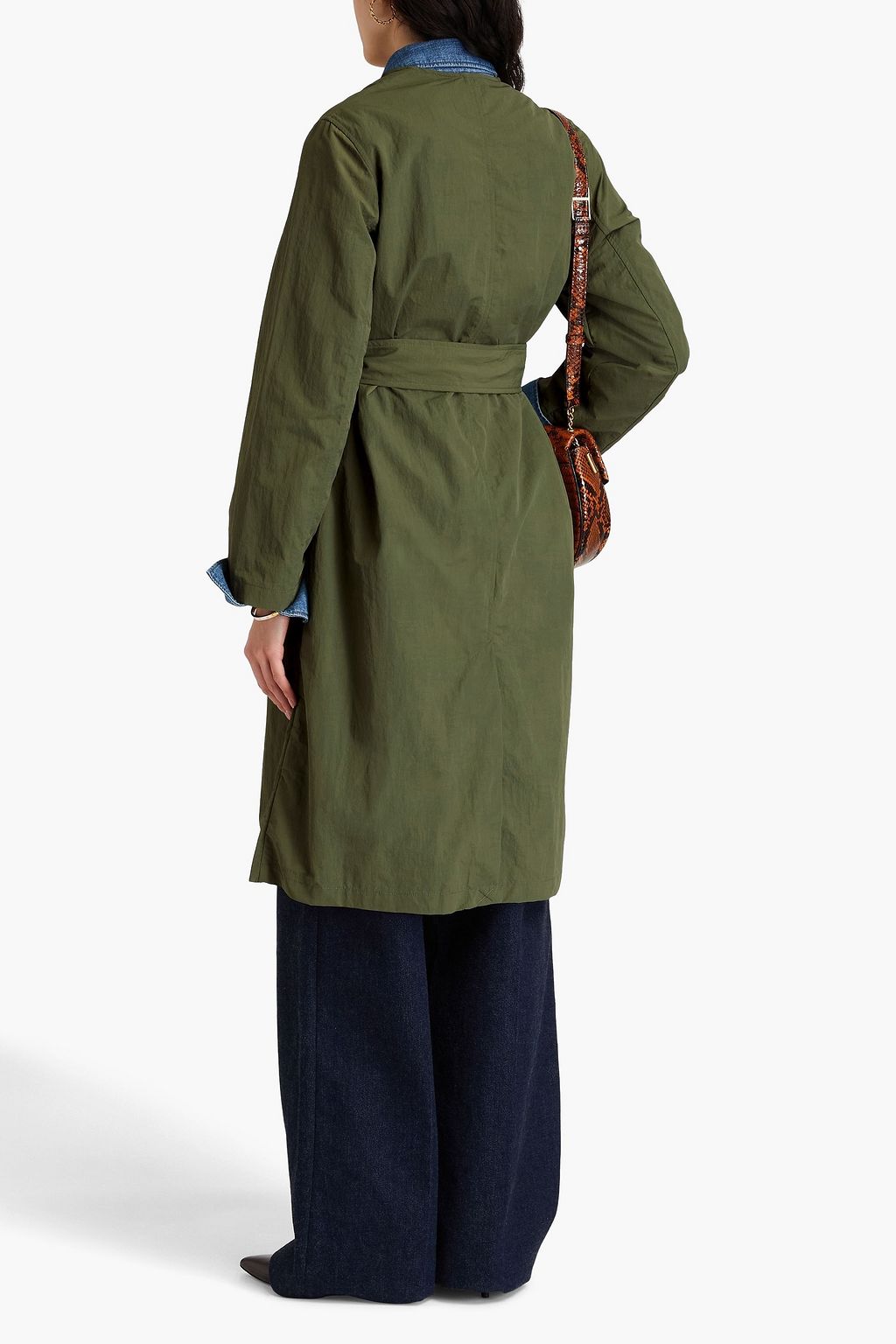 CLAUDIE PIERLOT معطف ترنش من قماش عازل