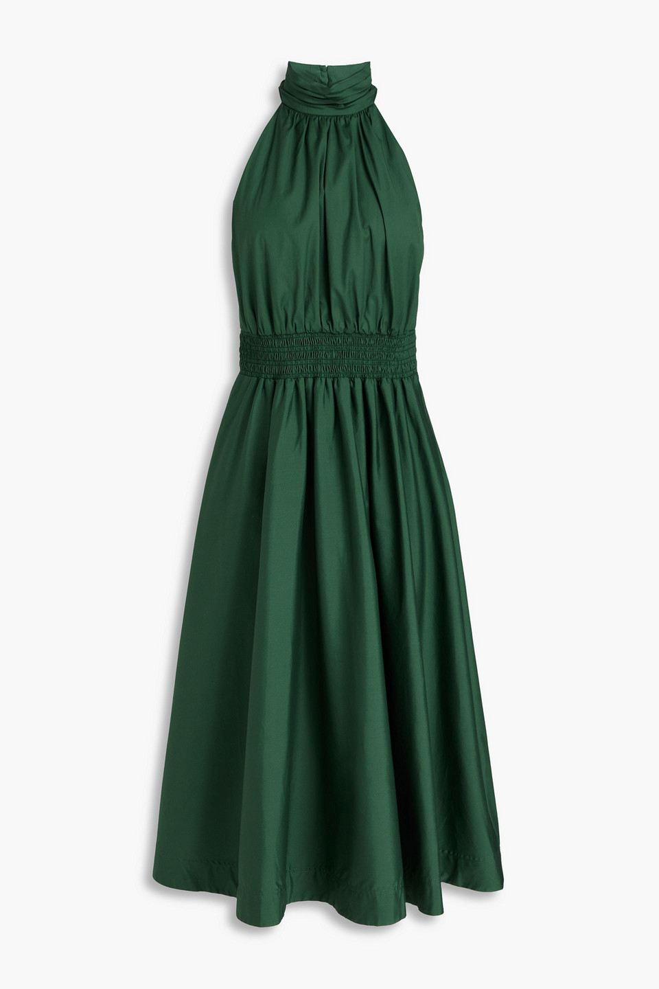 Veronica Beard - Kinny gathered cotton-blend midi dress - Green - US 4