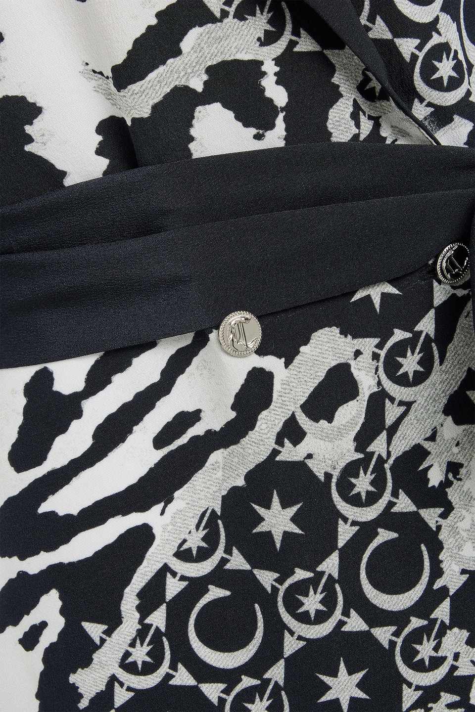 CAMILLA EMBELLISHED PRINTED SILK CREPE DE CHINE COAT