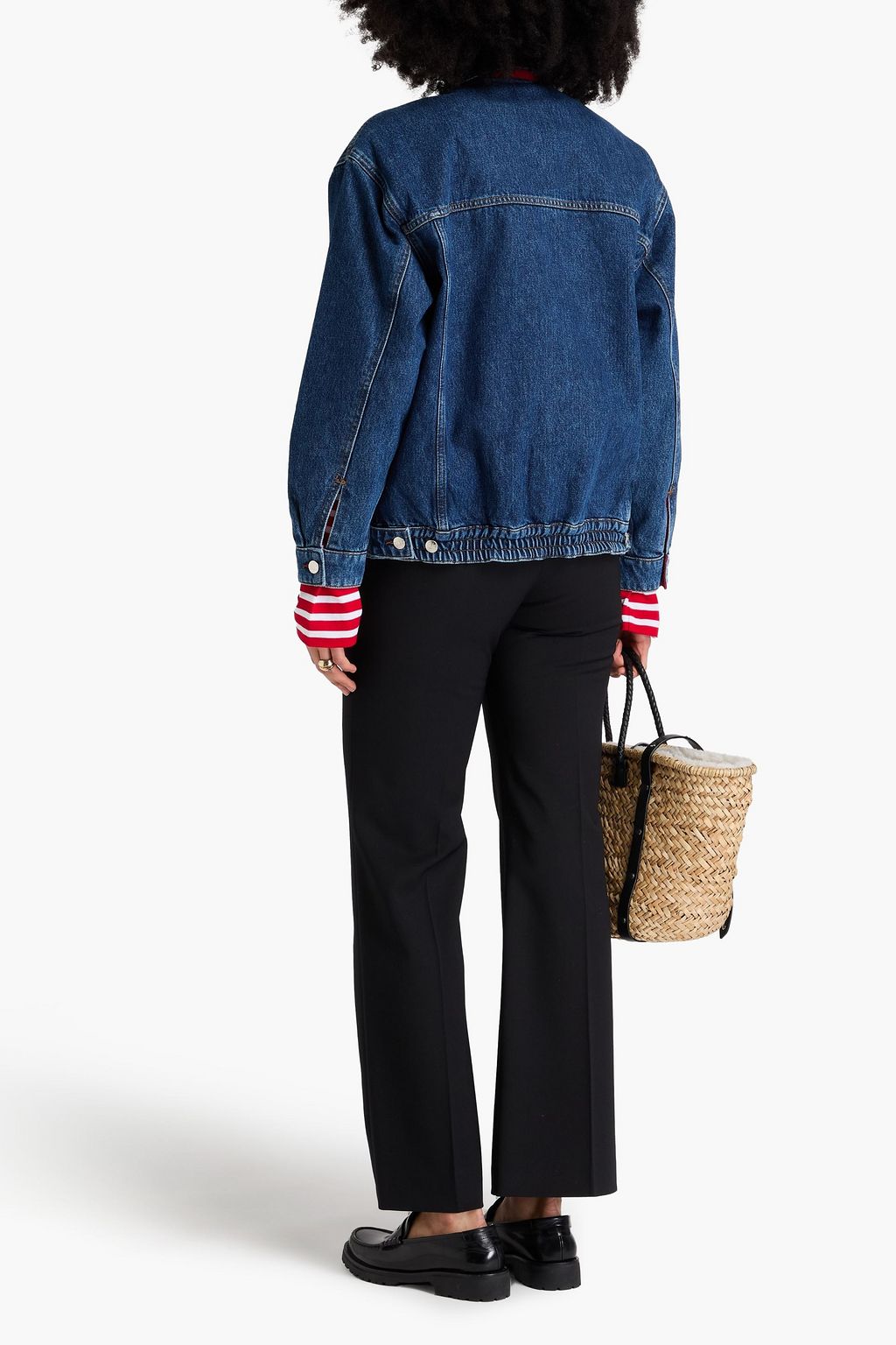 CLAUDIE PIERLOT Reversible shell and denim jacket