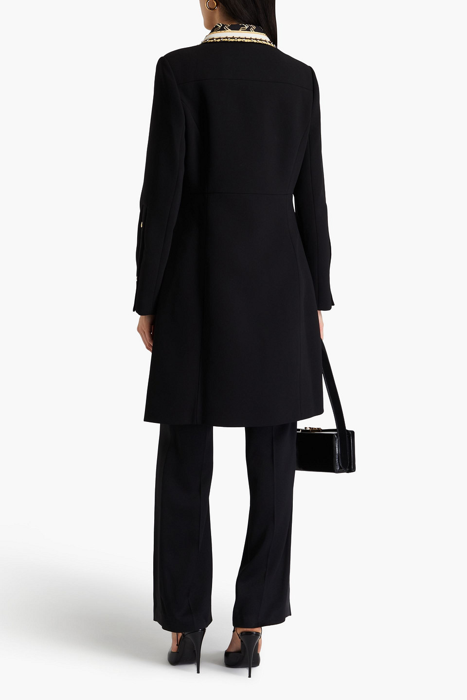 CAMILLA EMBELLISHED TWILL COAT