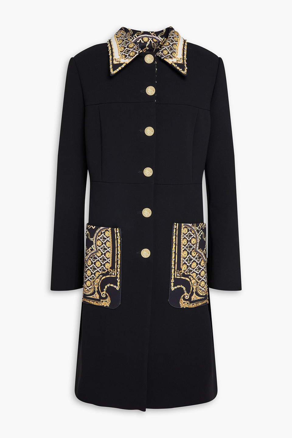 CAMILLA EMBELLISHED TWILL COAT