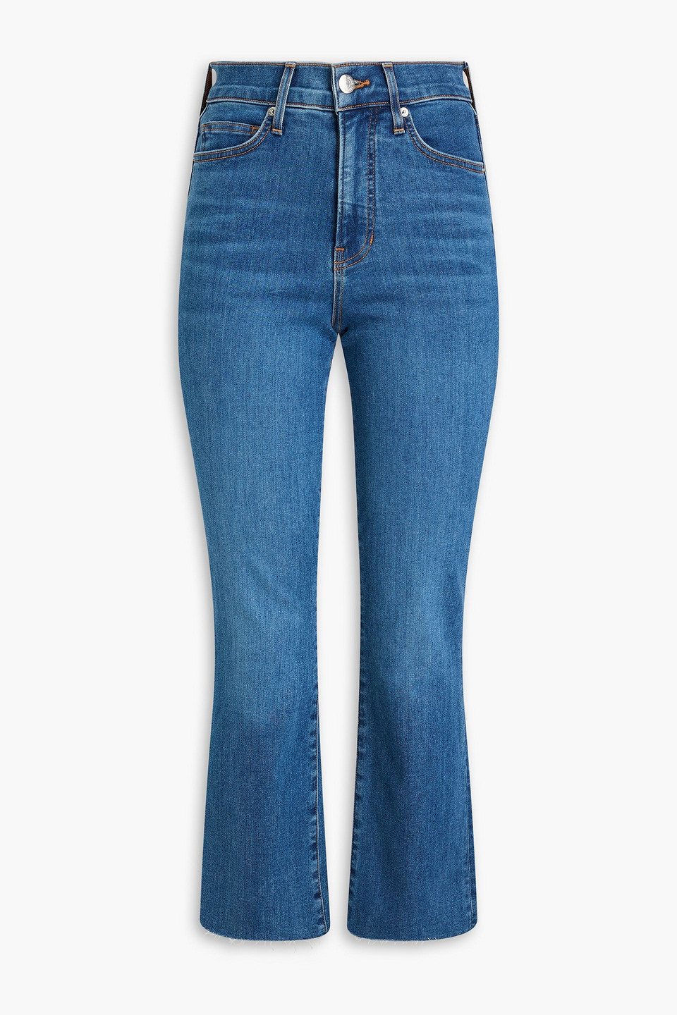 Veronica Beard Carolina High-rise Flared Jeans In Mittelblauer Denim