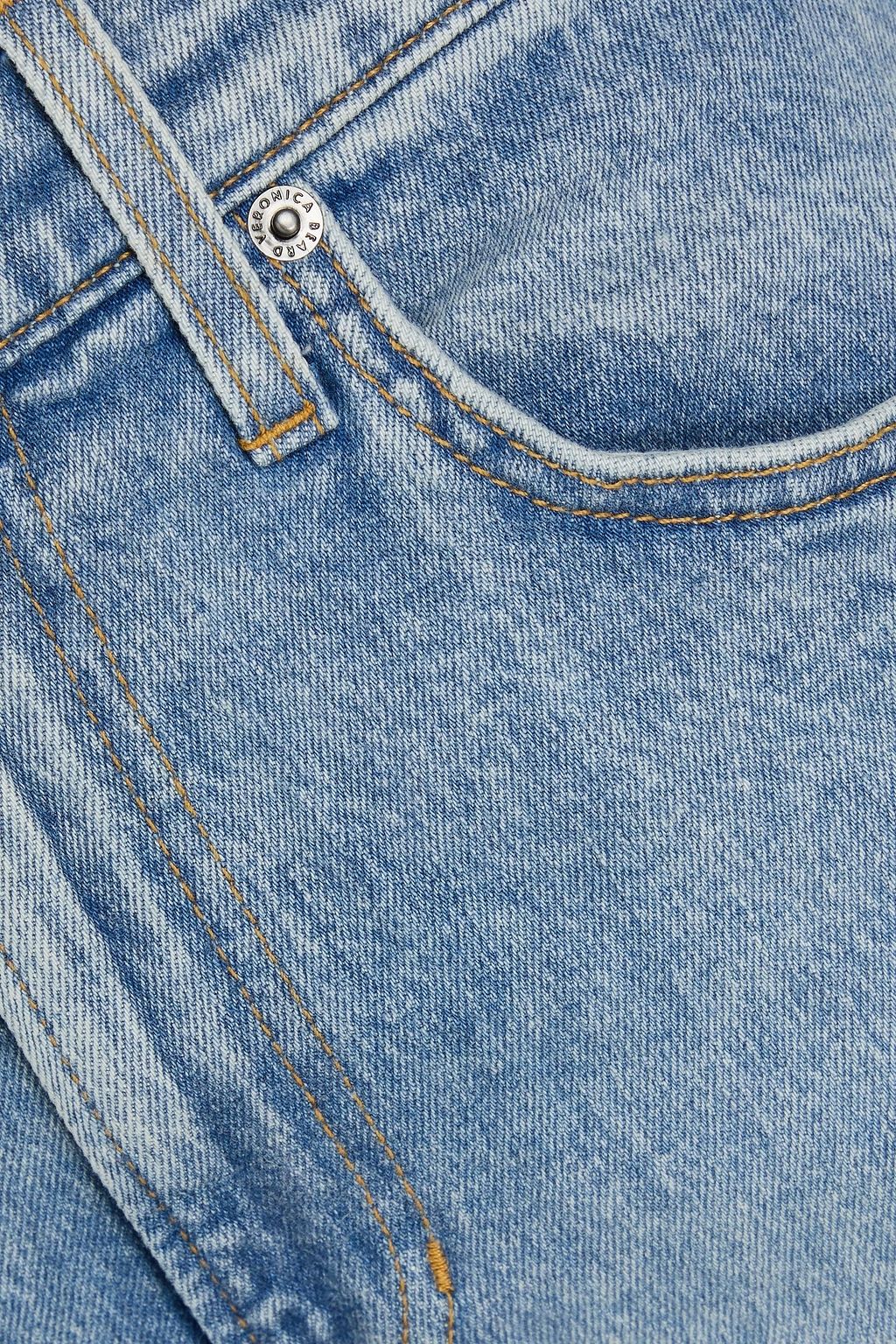 VERONICA BEARD Joey cropped high-rise straight-leg jeans