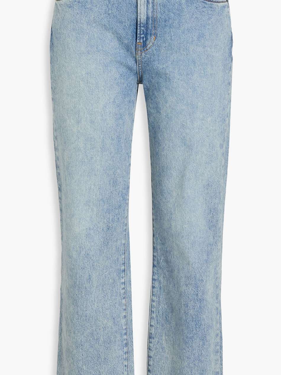 joey cropped high-rise straight-leg jeans